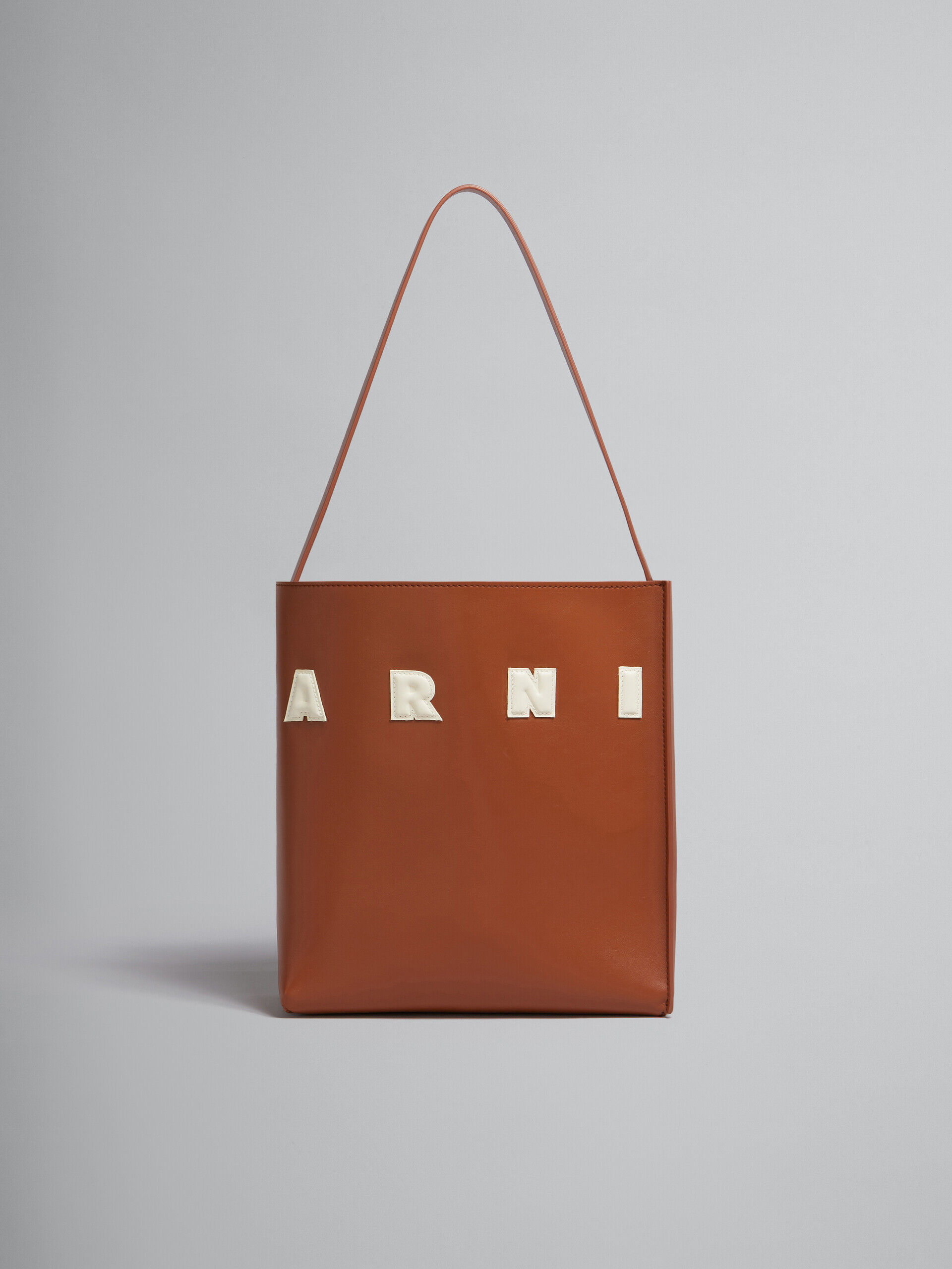 Marni Museo leather tote bag - Brown
