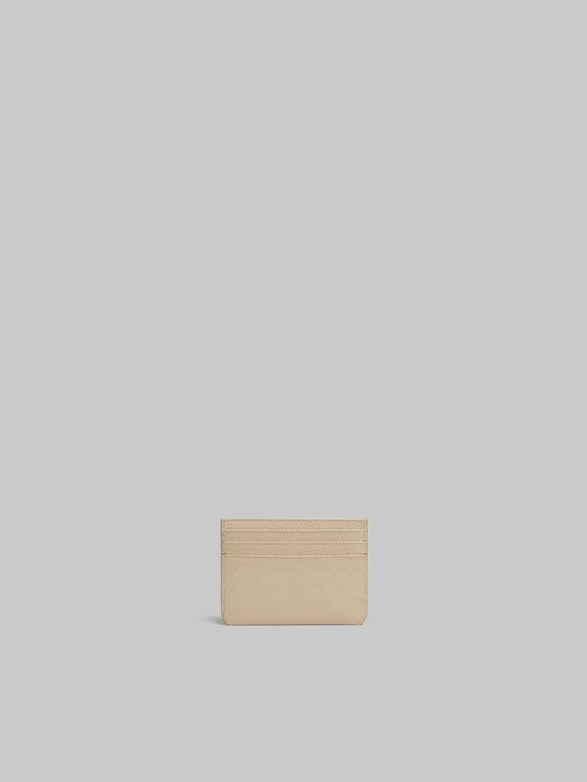 Beige leather cardholder with Marni mending - Wallets - Image 3
