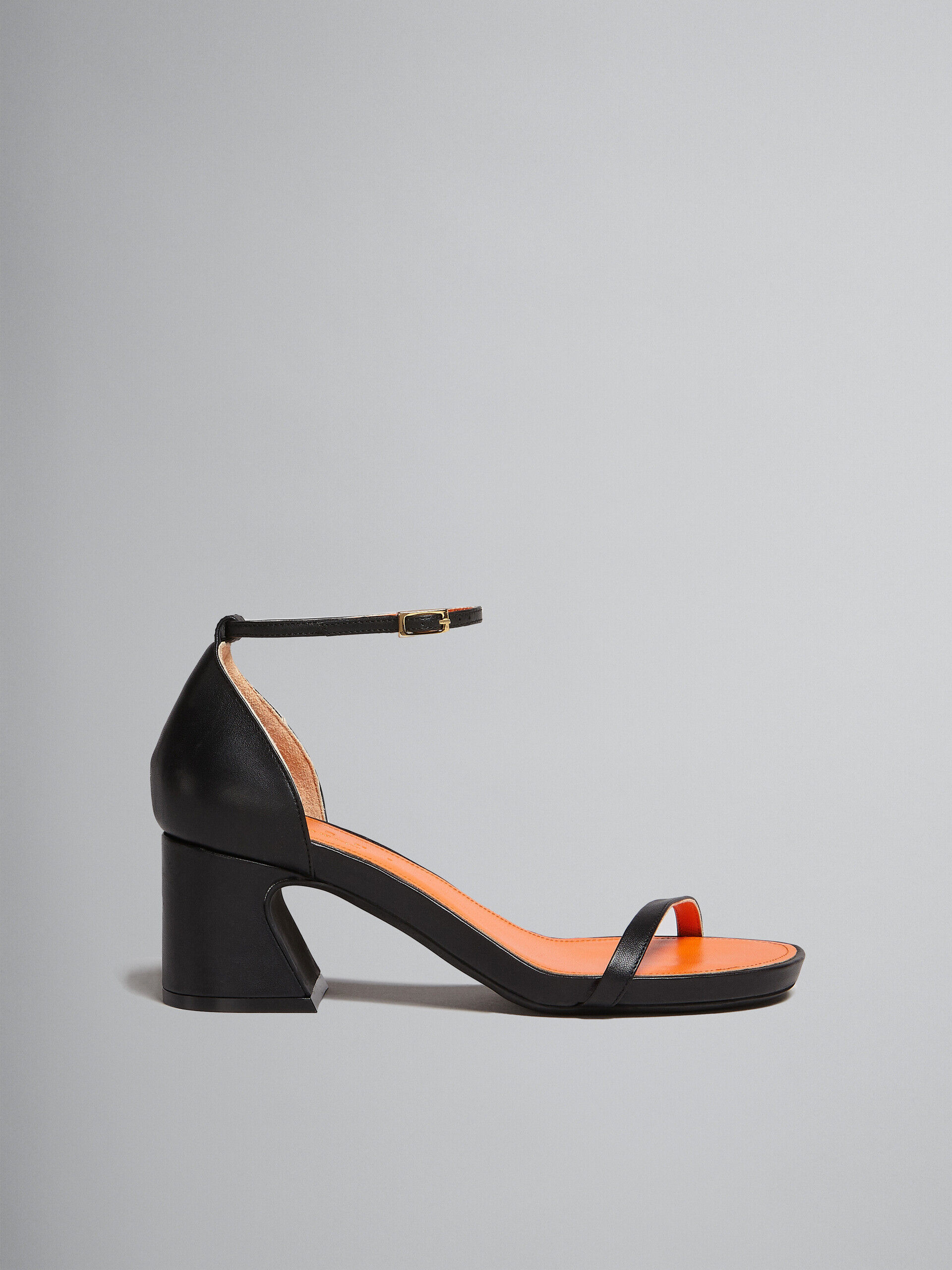 Black nappa leather sandal | Marni