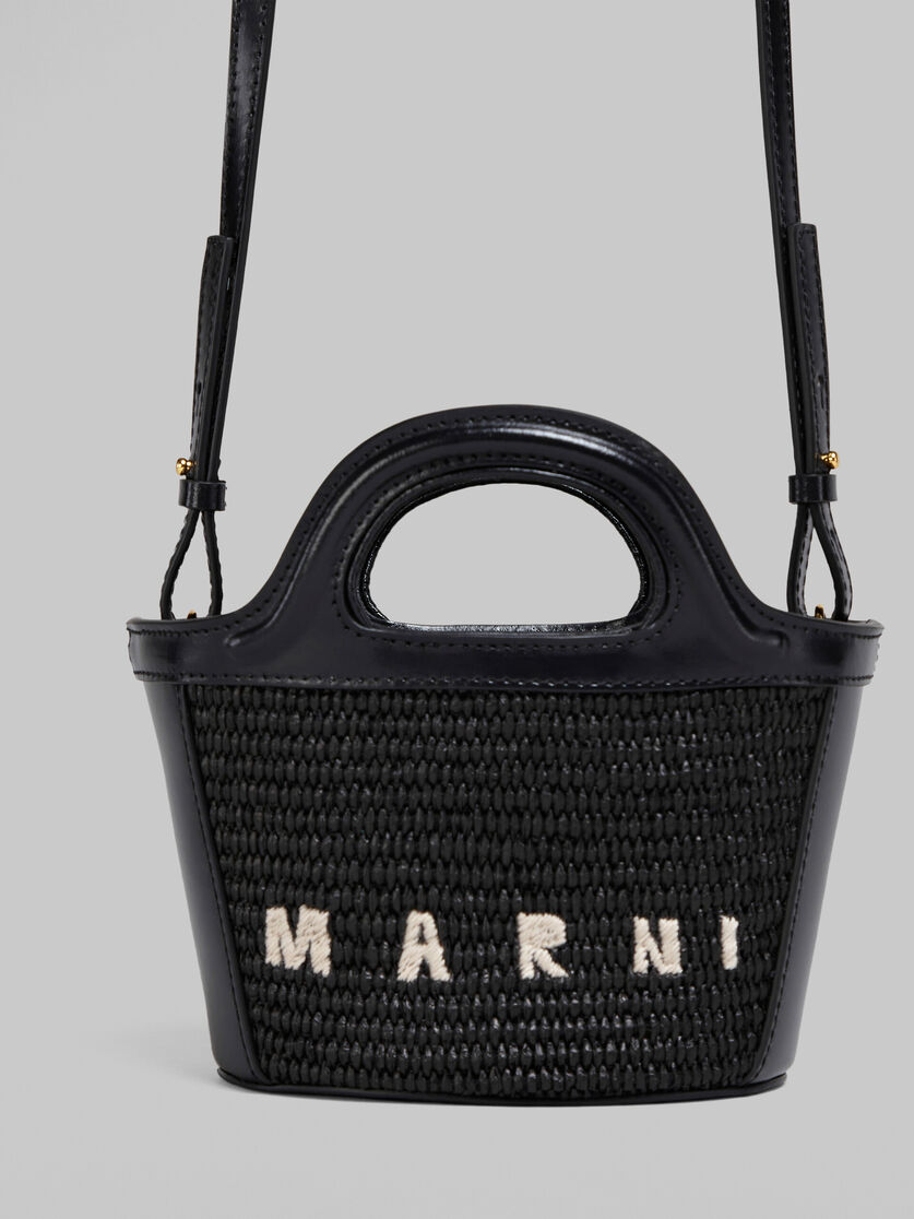Marni Tropicalia Micro Shoulder Bag In Maroon