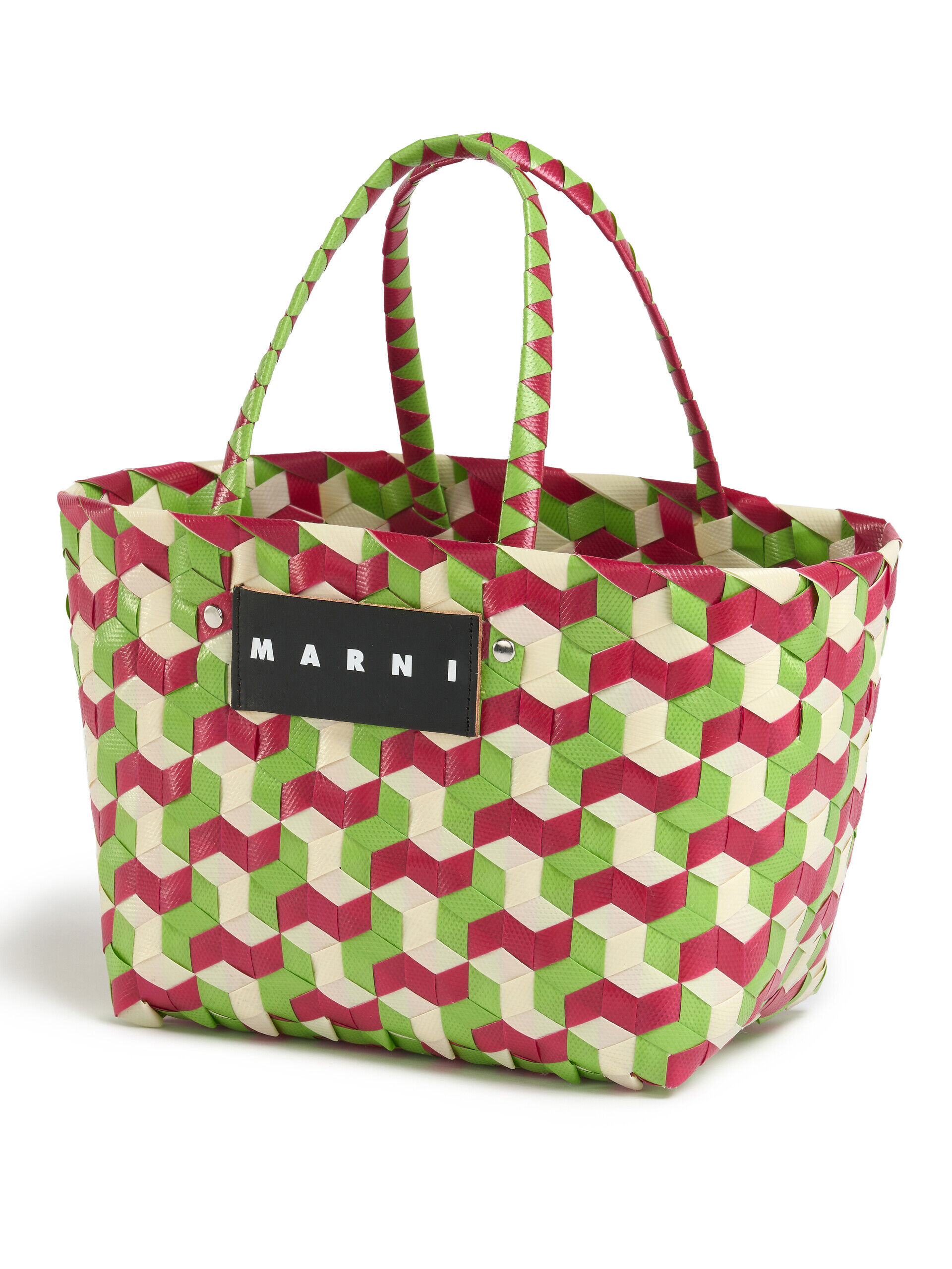 Marni market cheap woven tote bag