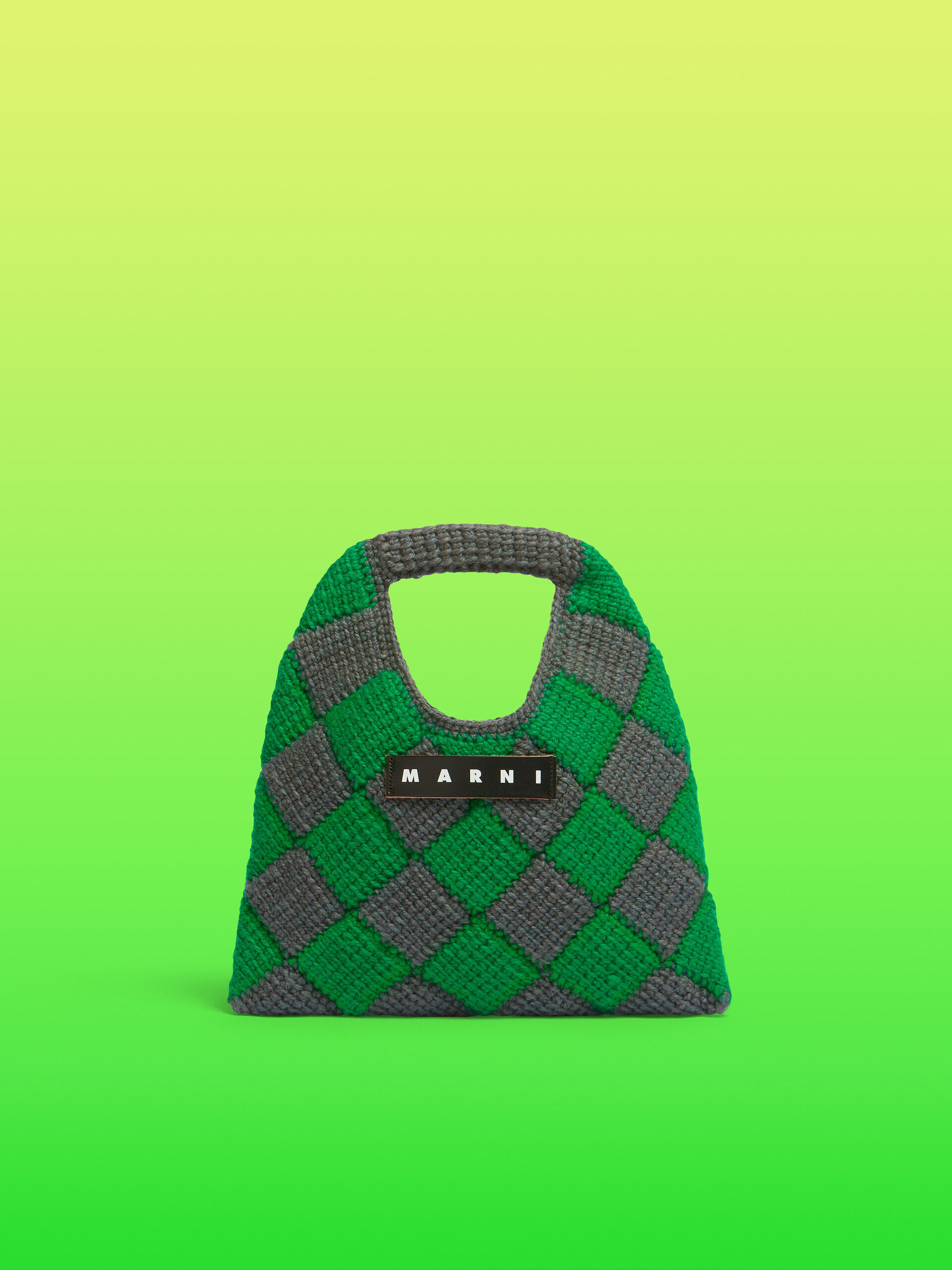 グリーン テックウール Marni Market Diamond ミニバッグ | Marni