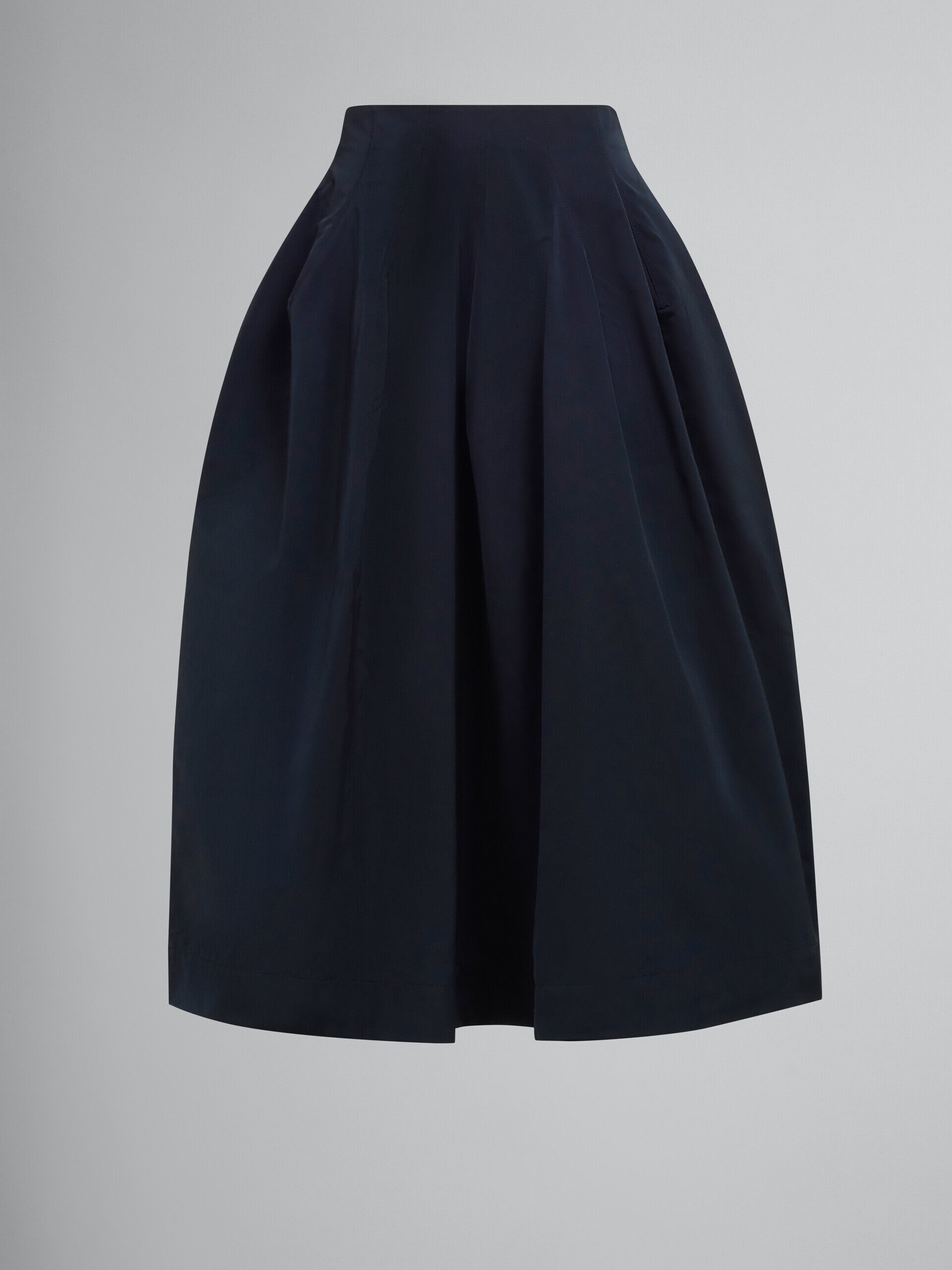 Black taffeta pleated skirt | Marni