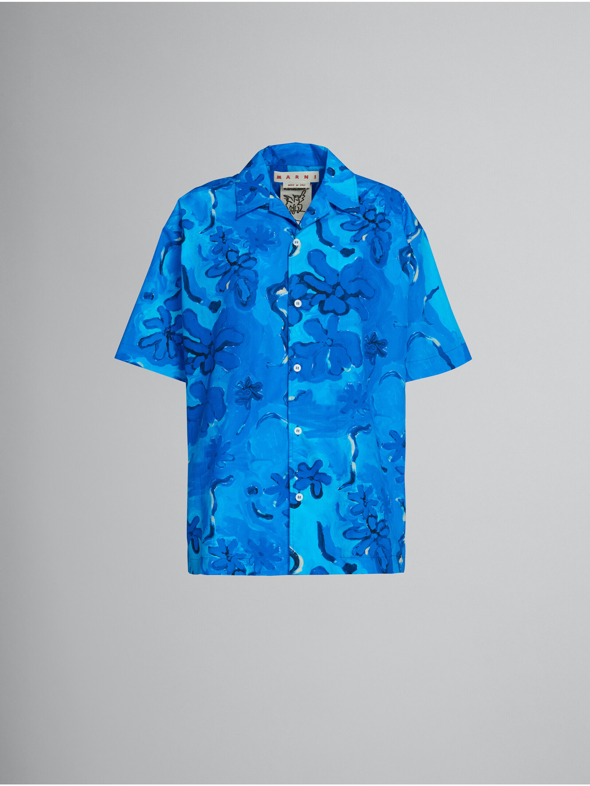 Dior Printed Shirt In Blue  ModeSens