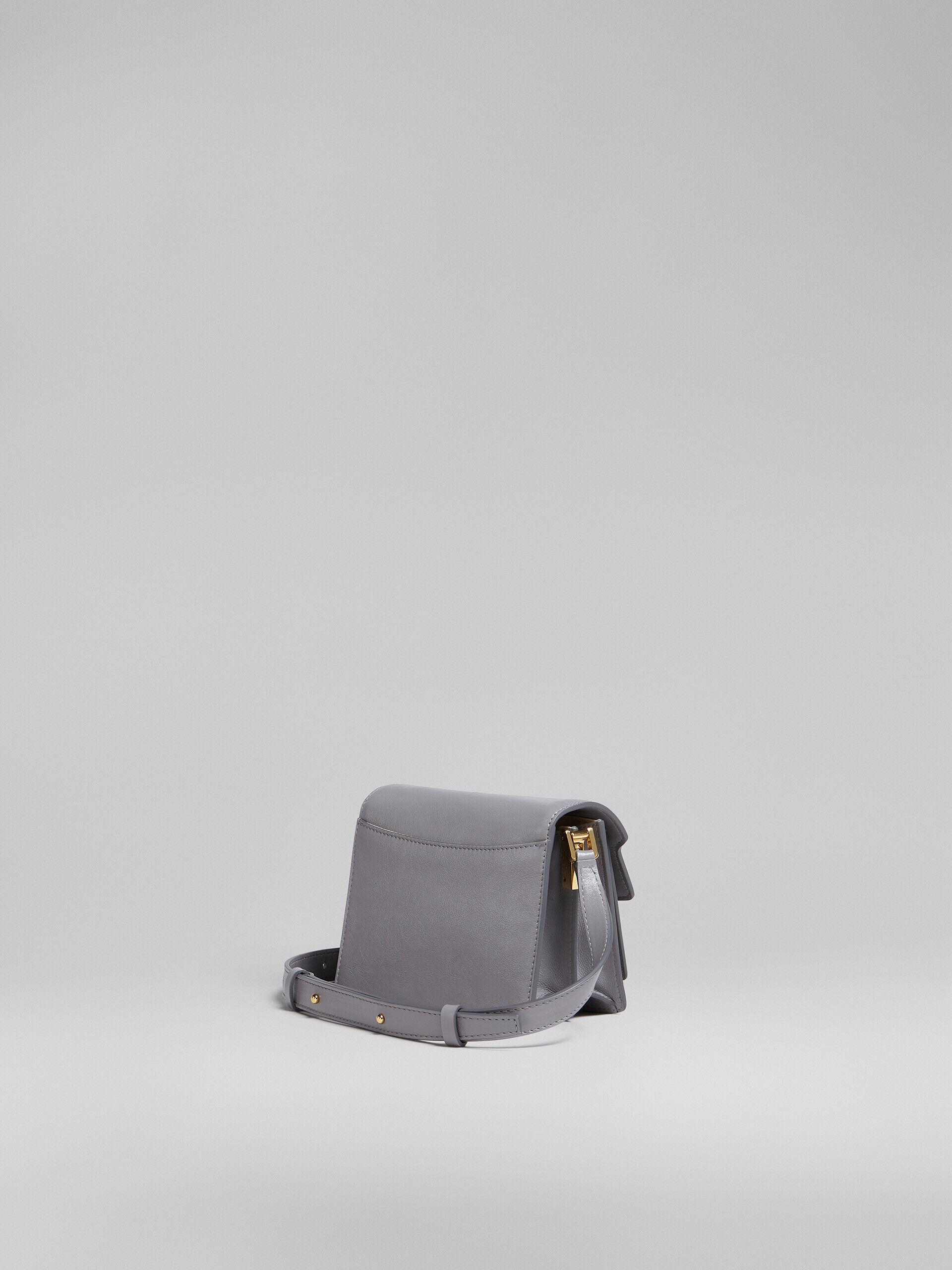 TRUNK SOFT mini bag in grey leather | Marni