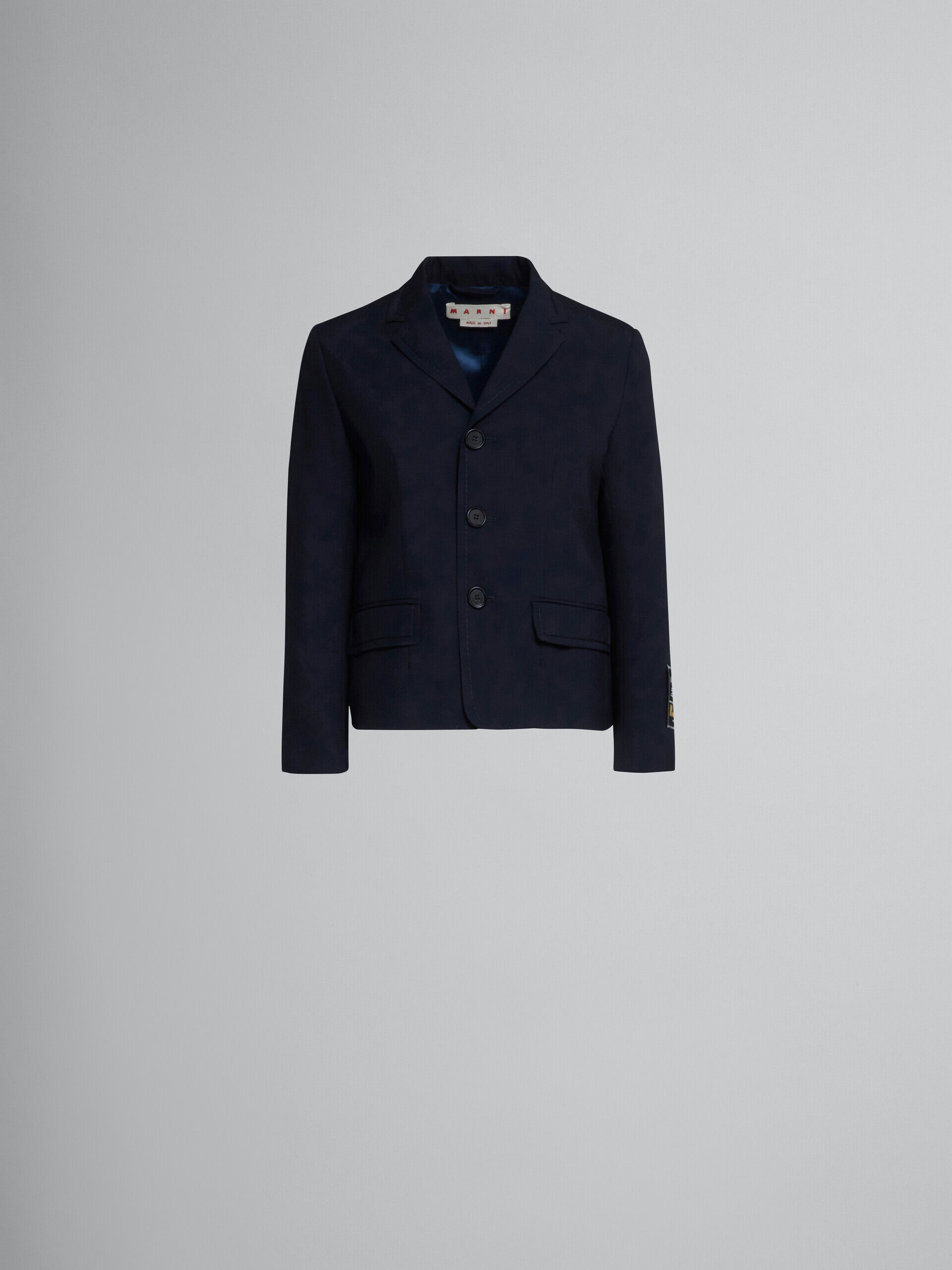 Blue baby jacket in tropical wool | Marni