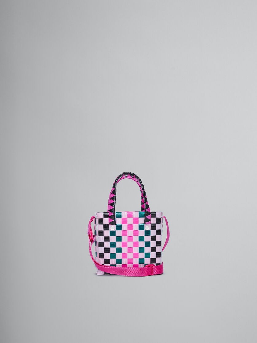 Borsa micro basket ad intreccio multicolor - Borse - Image 2