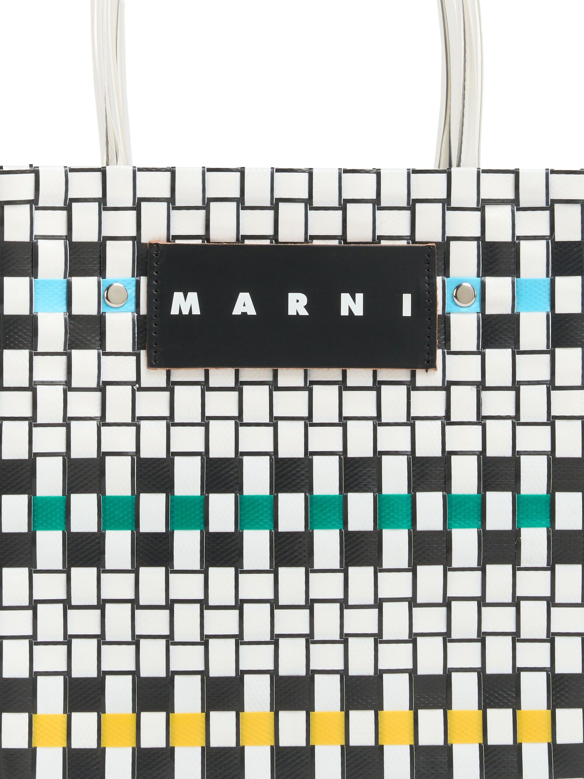 ホワイトブルー MARNI MARKET MINI BASKET BAG | Marni