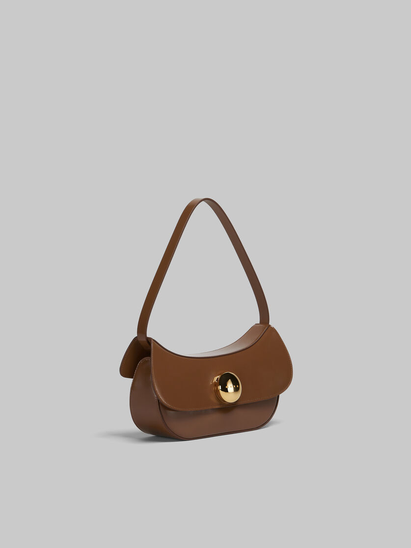 Borsa hobo Butterfly media in pelle marrone - Borse a spalla - Image 6