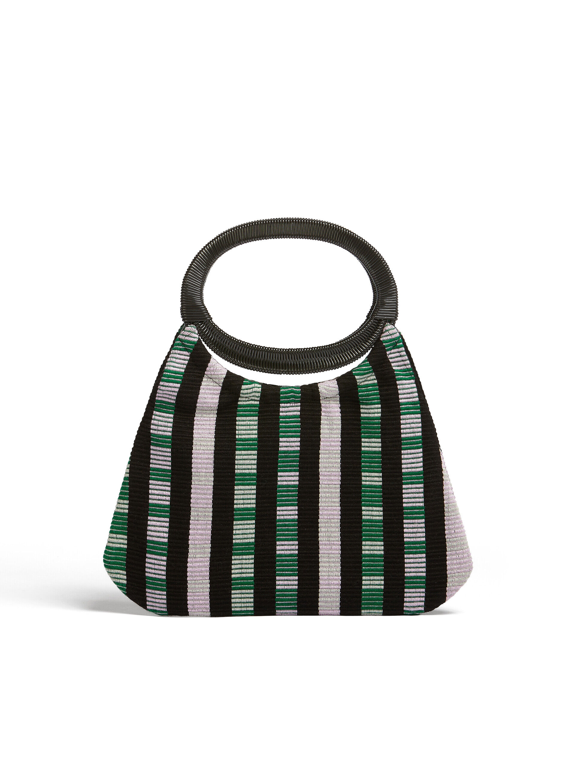 マルチカラー ストライプ コットン製MARNI MARKETバッグ | Marni