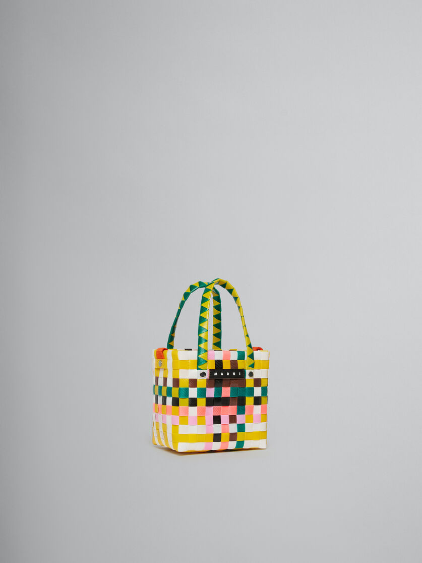 Borsa micro basket ad intreccio multicolor - Borse - Image 3