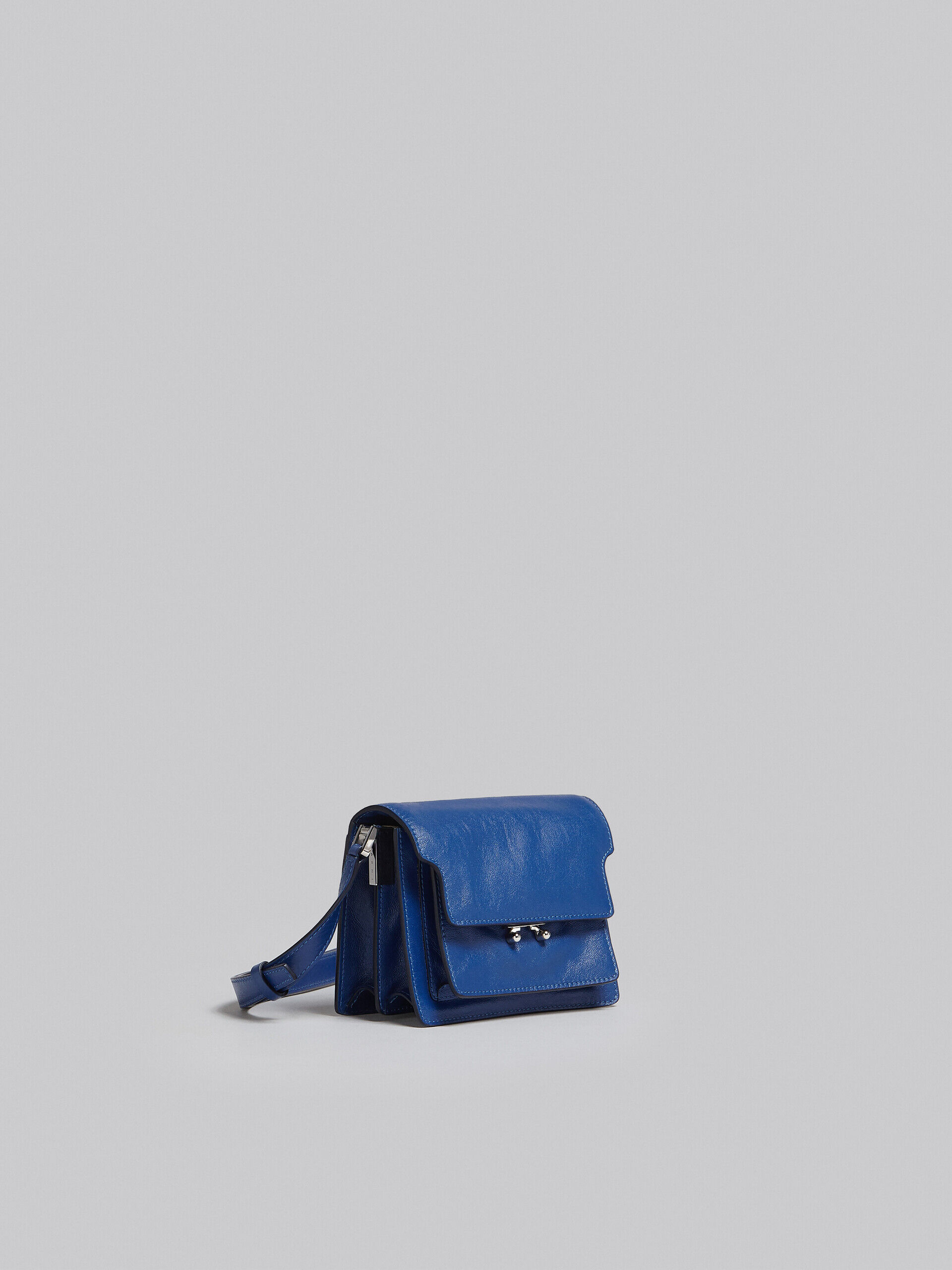 Trunk Soft Mini Bag in blue leather | Marni