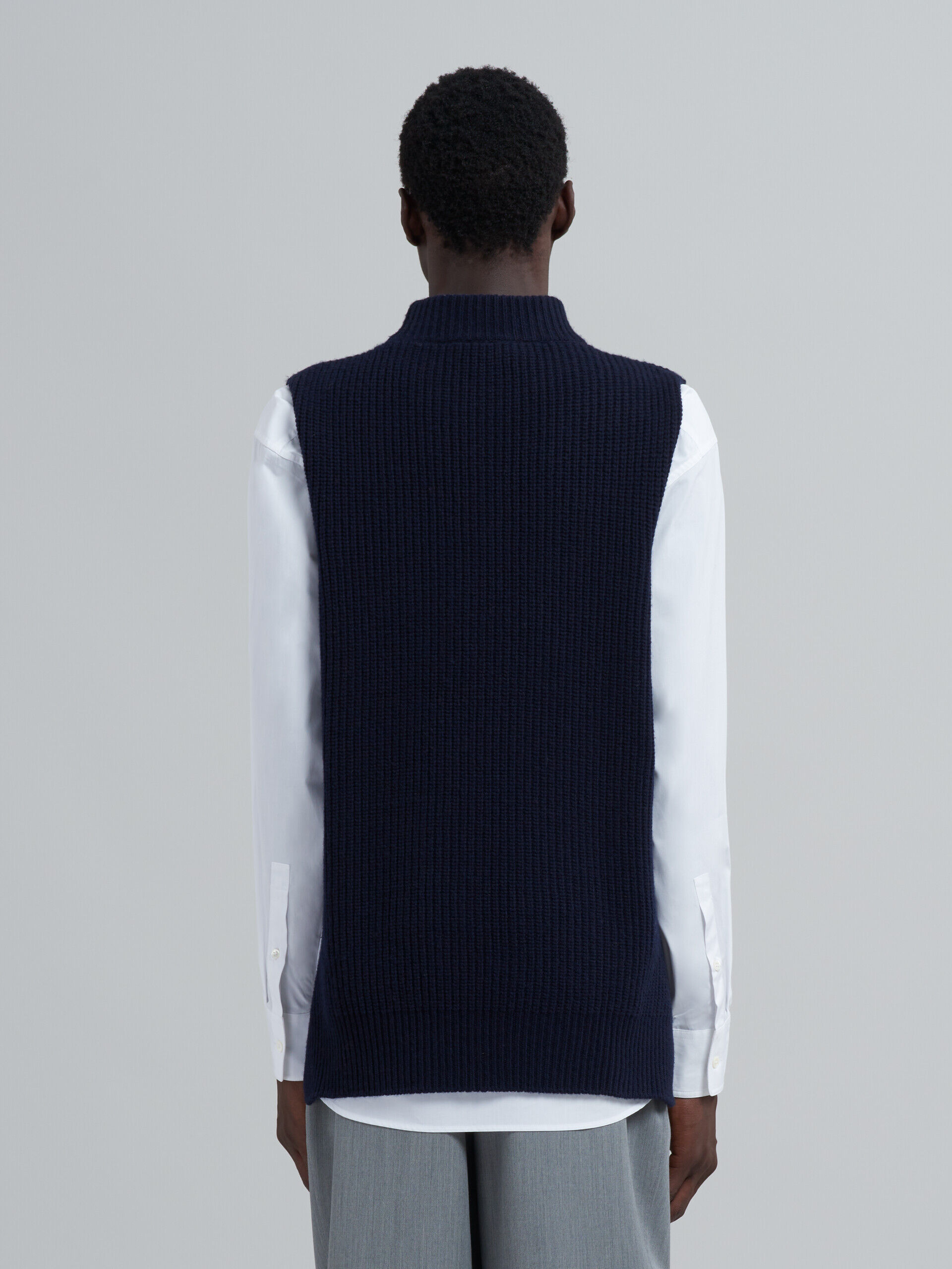 Asymmetric carded wool vest | Marni
