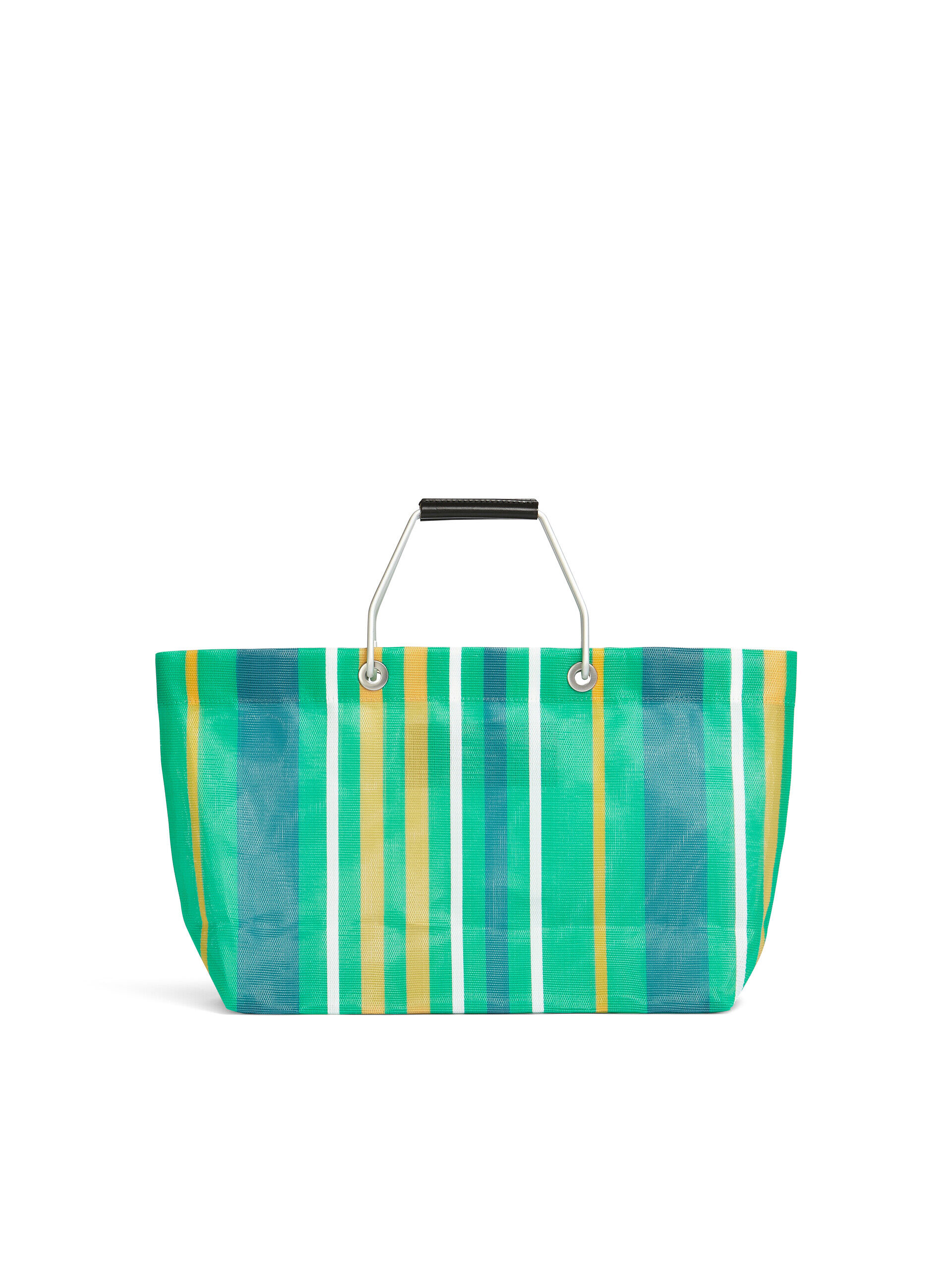 MARNI MARKET STRIPE MINI multicolor green bag | Marni