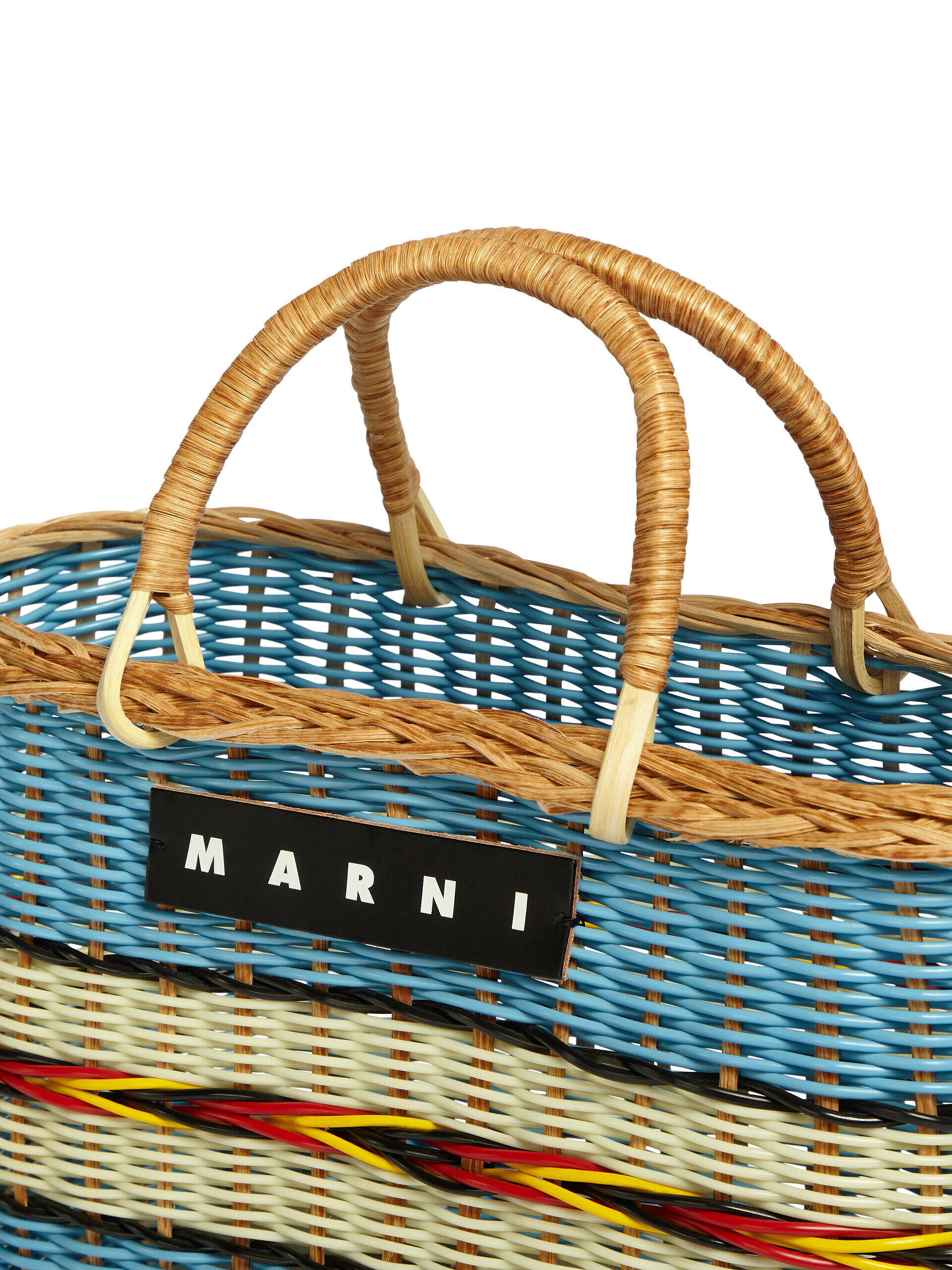 MARNI MARKET bag in multicolor woven material | Marni