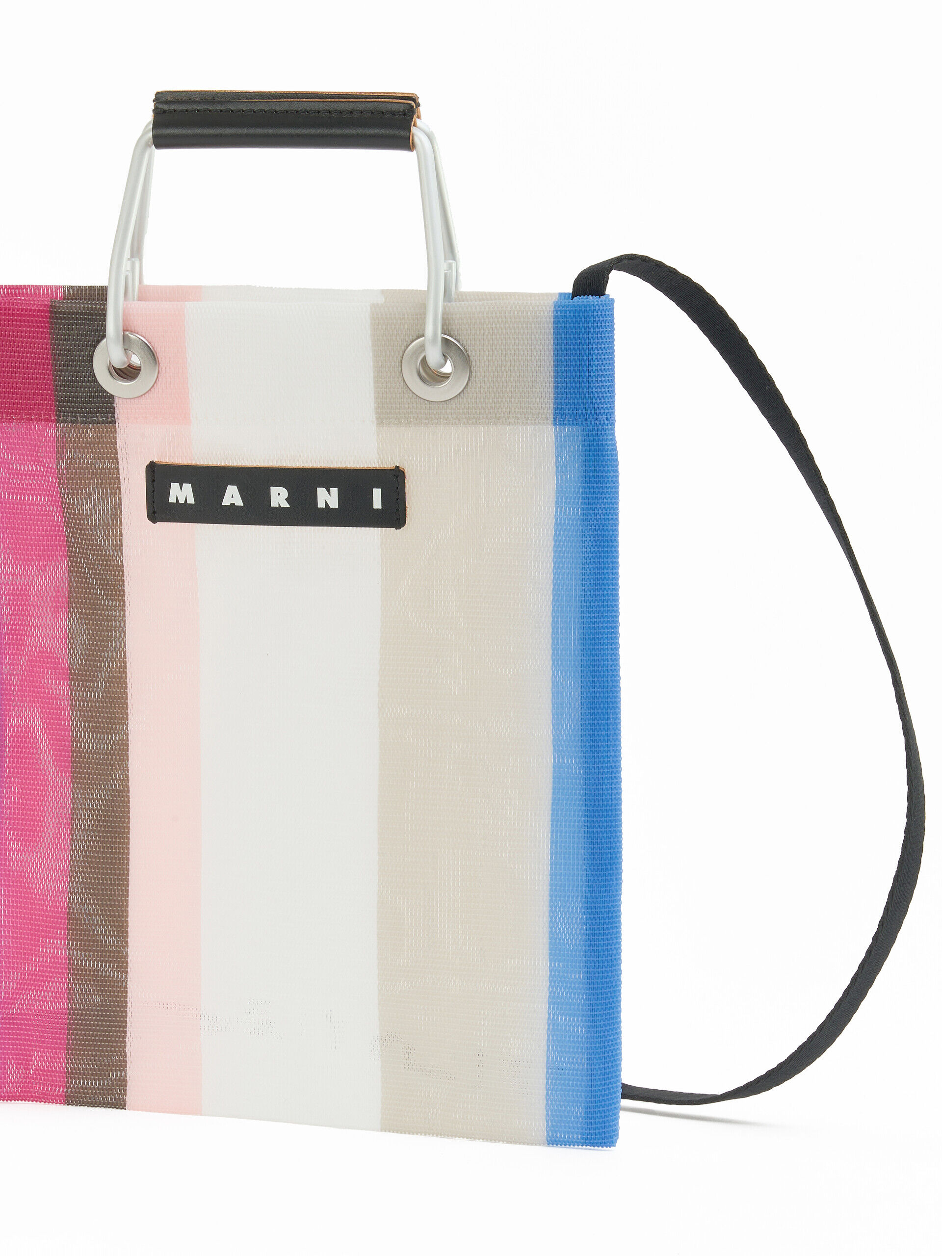 アイボリー(リリーホワイト) MARNI MARKET STRIPE MINI SHOULDER BAG