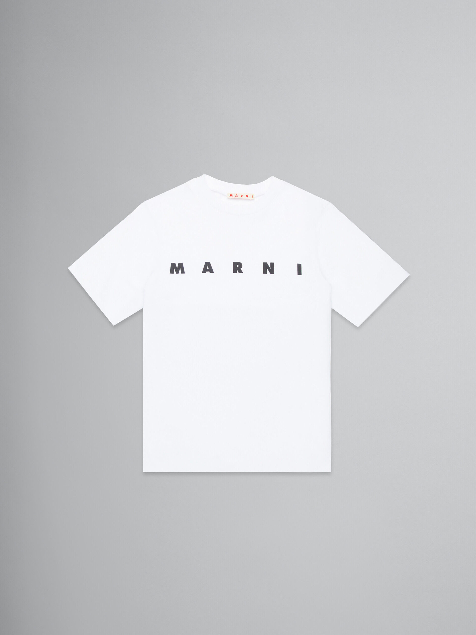 Marni mix-print panelled shirt - White