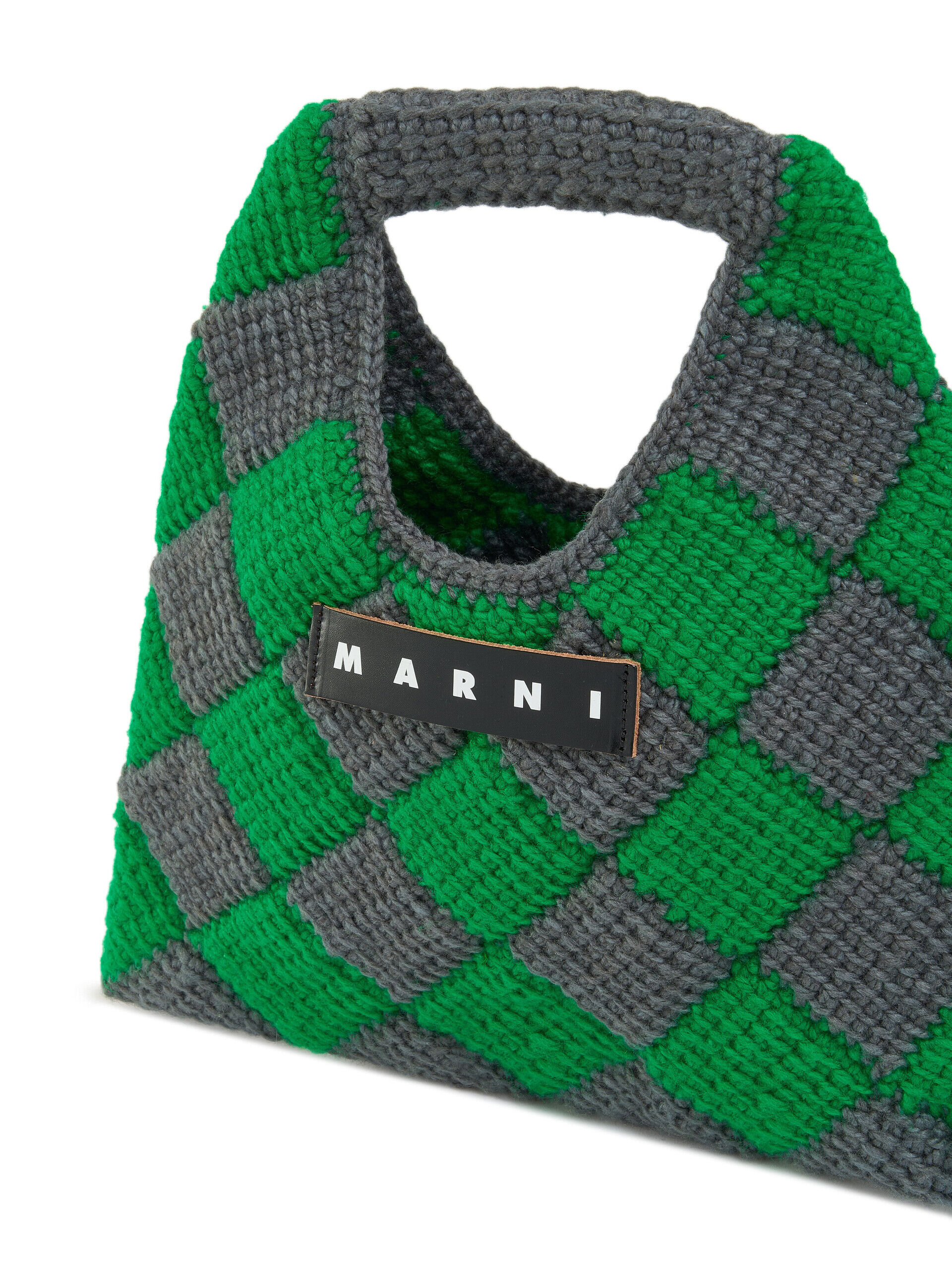 グリーン テックウール Marni Market Diamond ミニバッグ | Marni