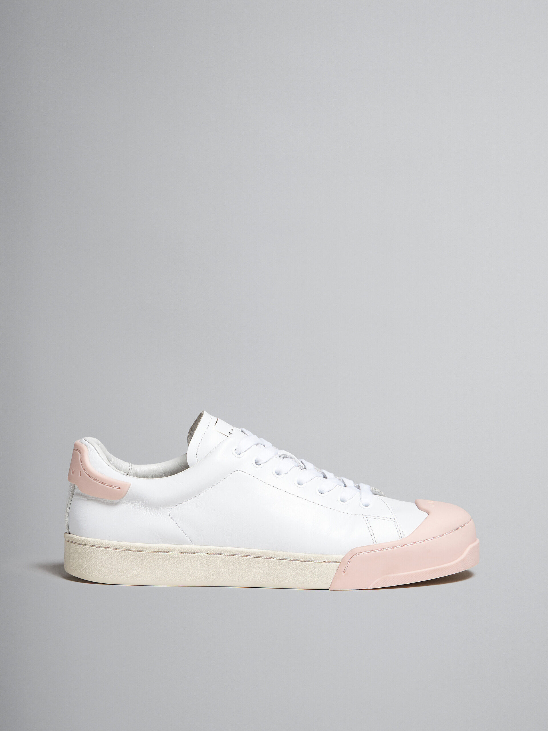 Dada Bumper sneaker in white and pink leather | Marni