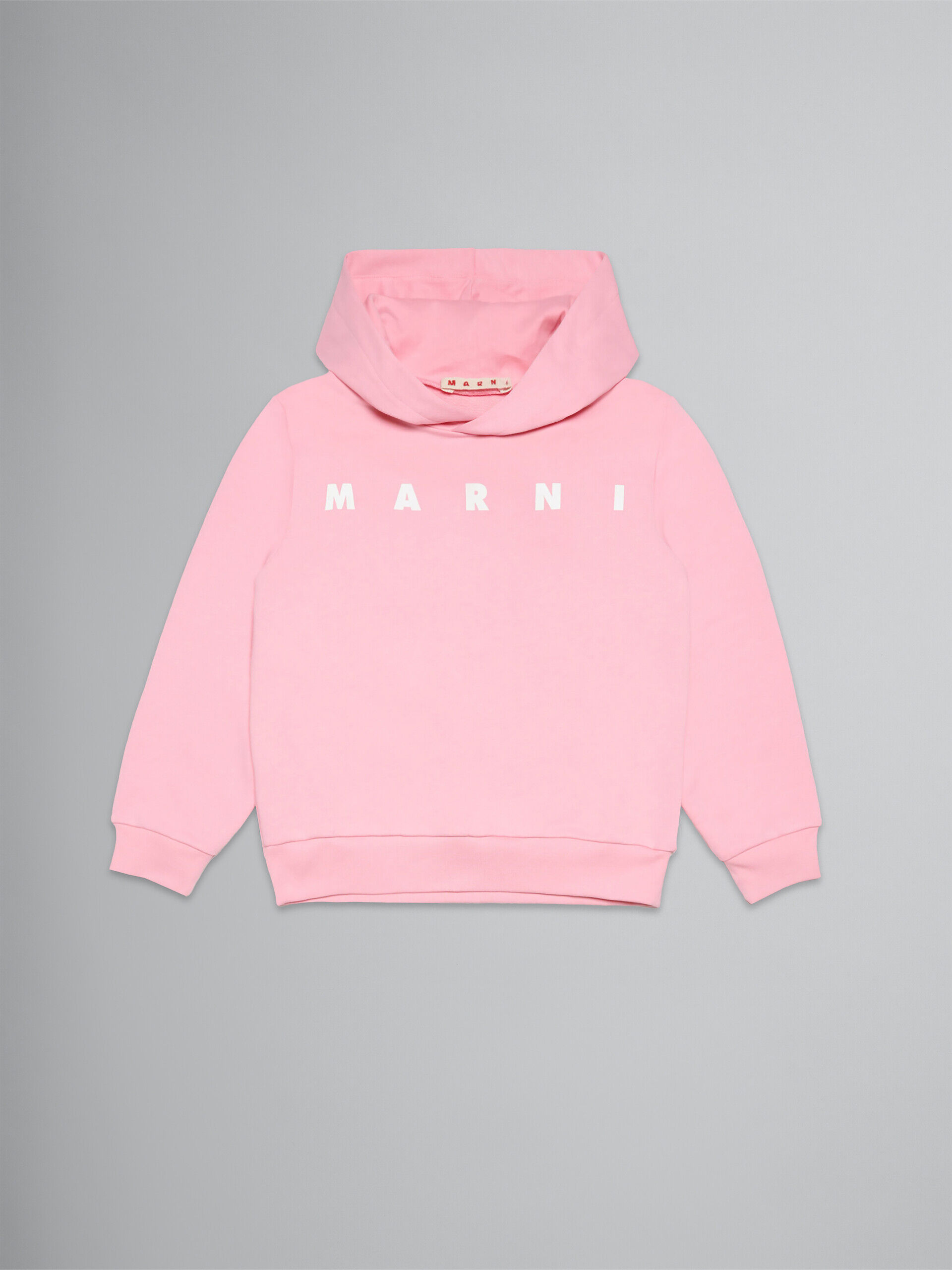 ピンク ロゴ入り フード付きスウェットシャツ | Marni