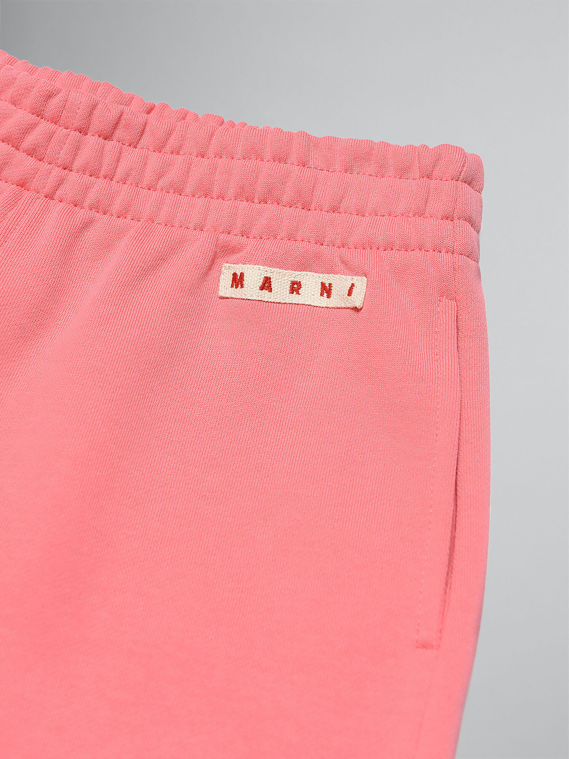 Pink fleece trousers with logo | Marni
