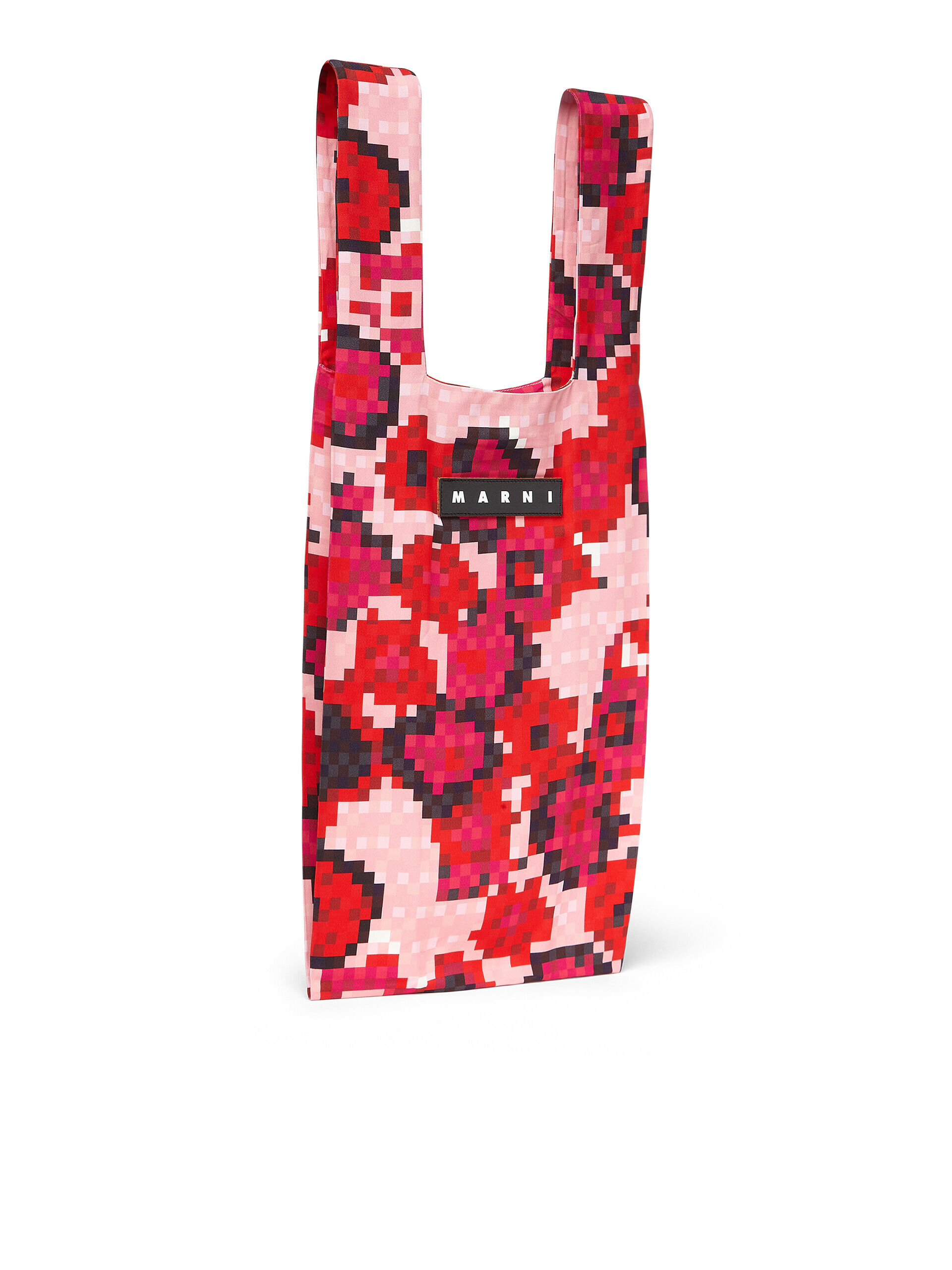 MARNI MARKET viscose shopping bag with floral print | Marni