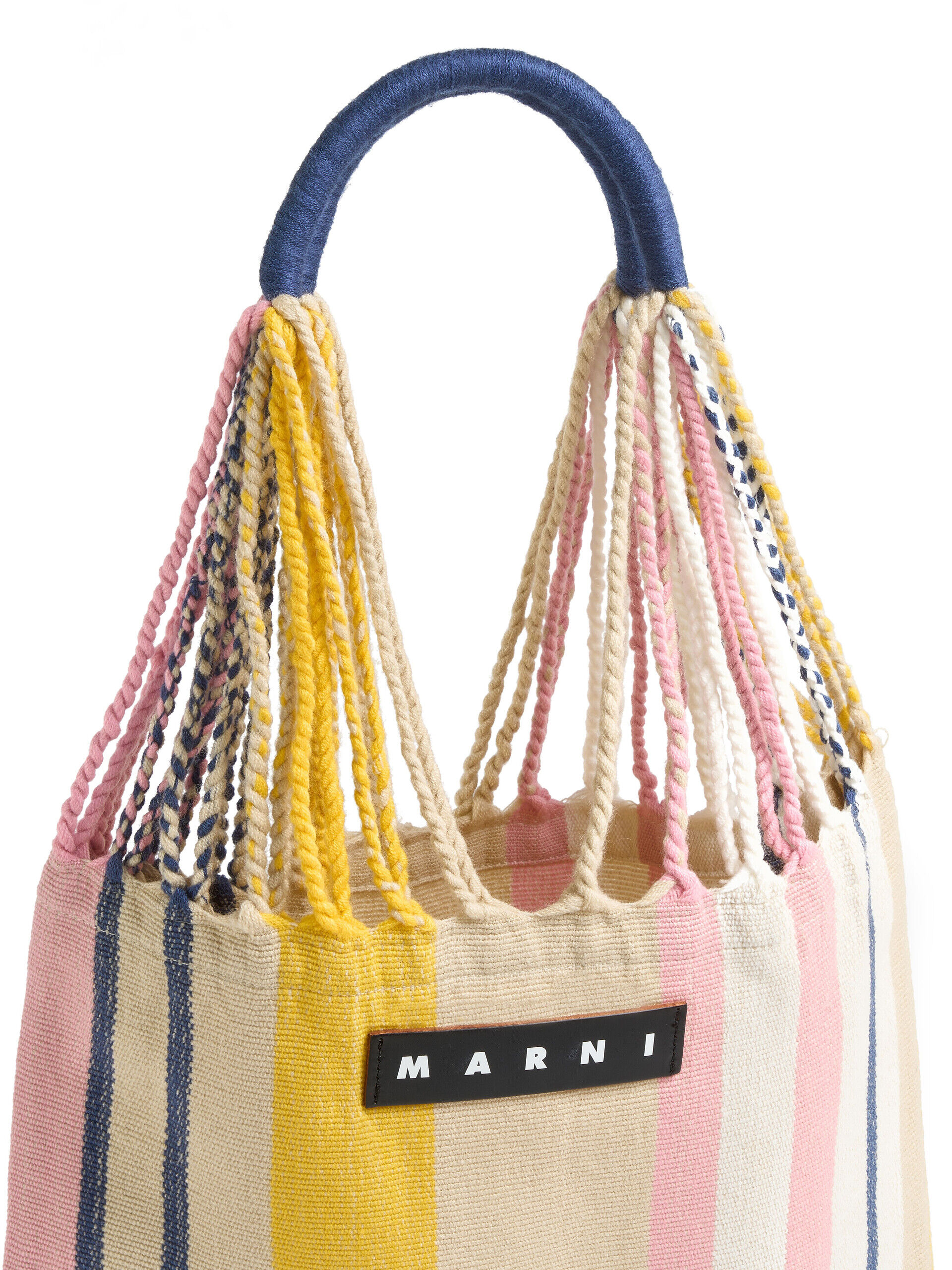 Yellow multicolour MARNI MARKET HAMMOCK crochet bag | Marni