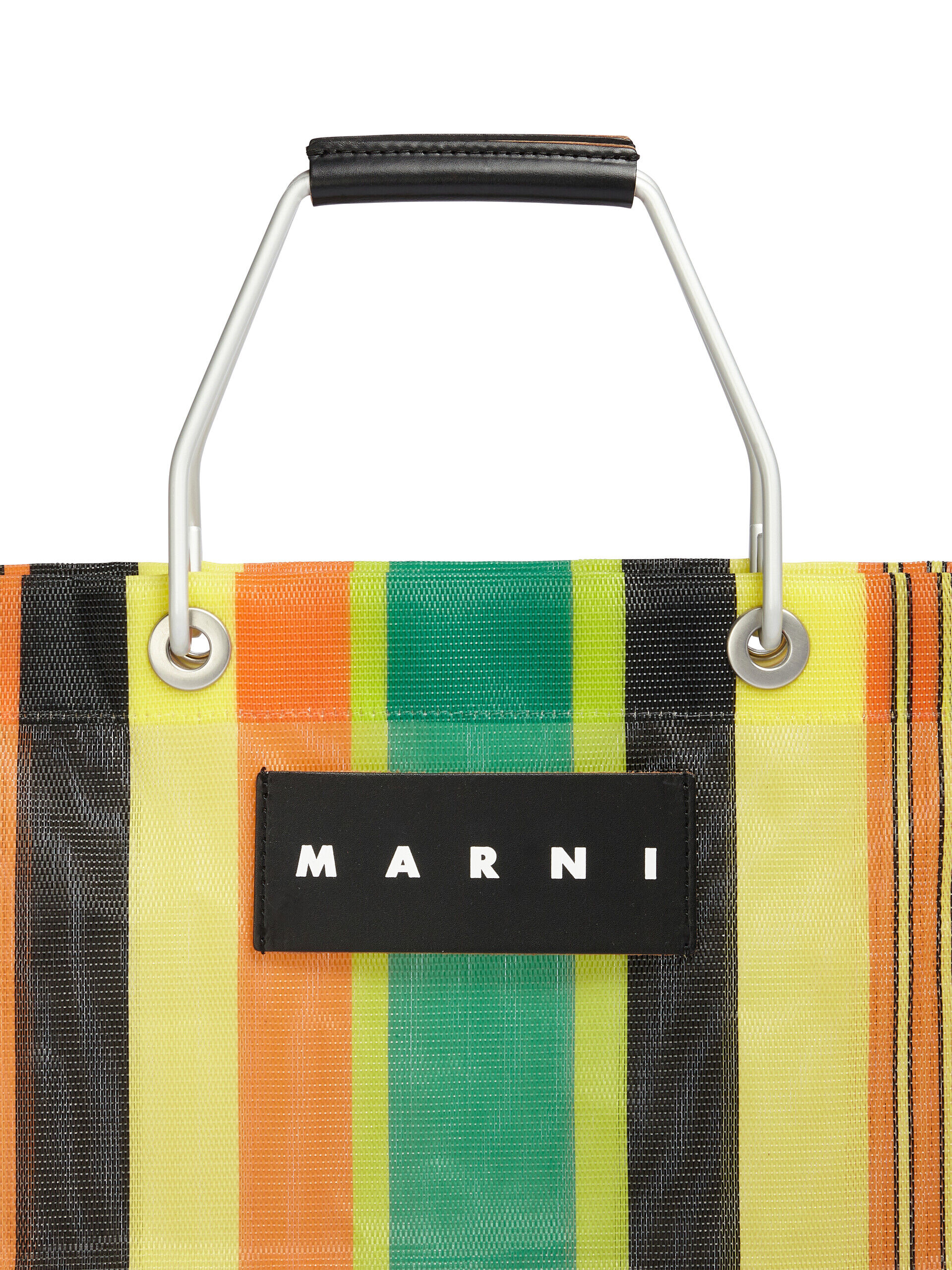 MARNI MARKET STRIPE MINI multicolor yellow bag | Marni