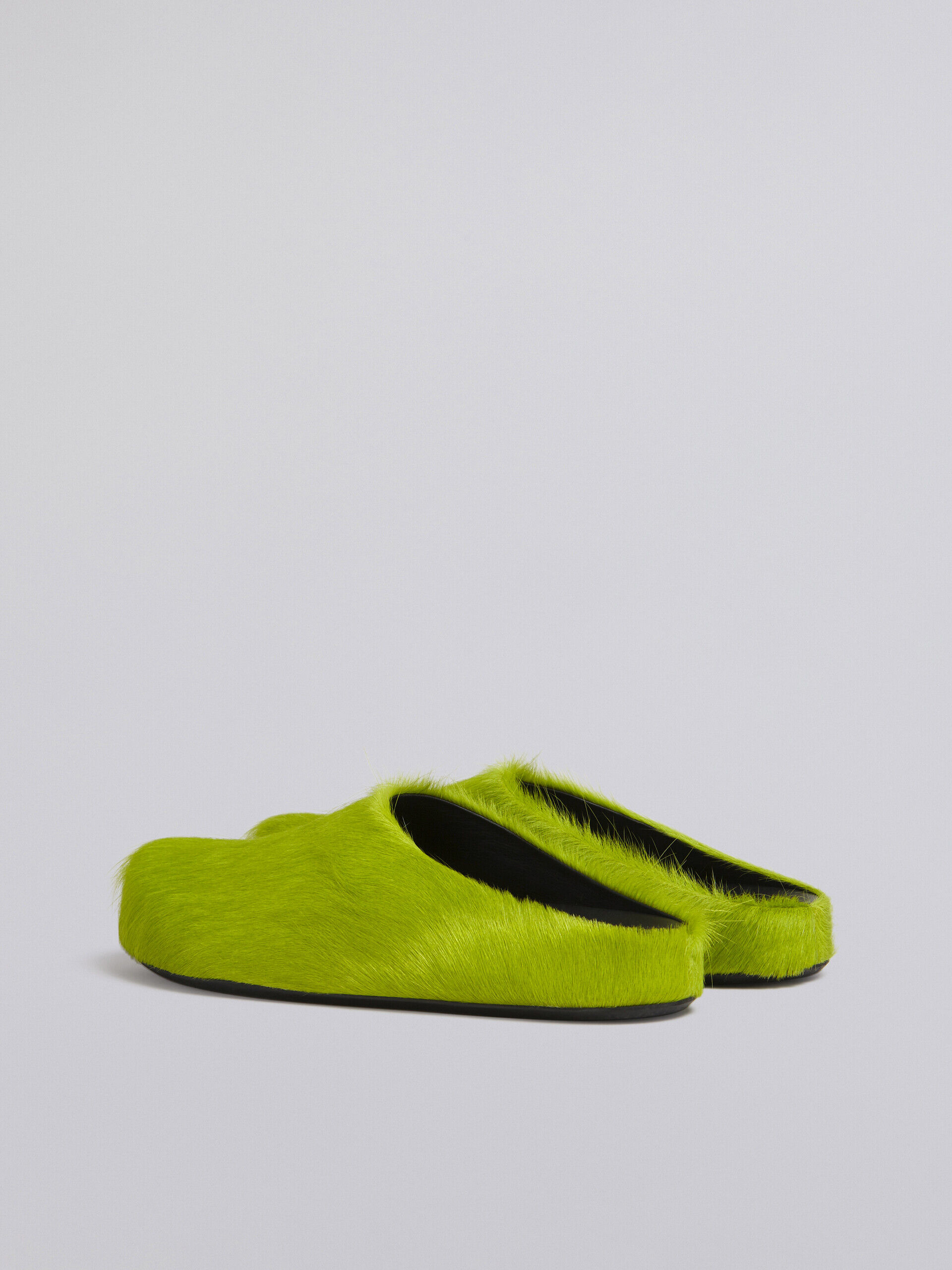 Green long haircalfskin Fussbett sabot | Marni