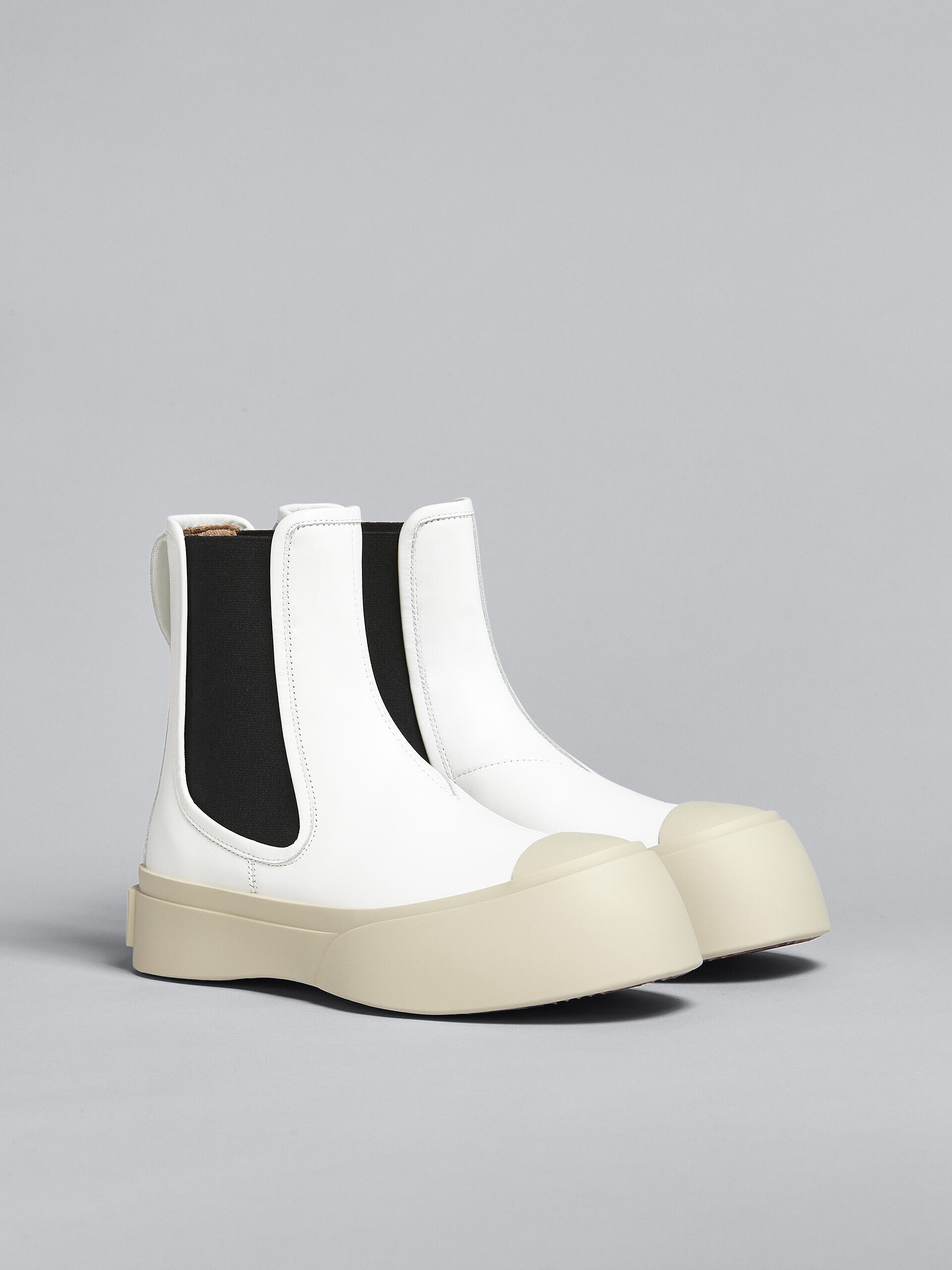 White leather Pablo Chelsea boot | Marni