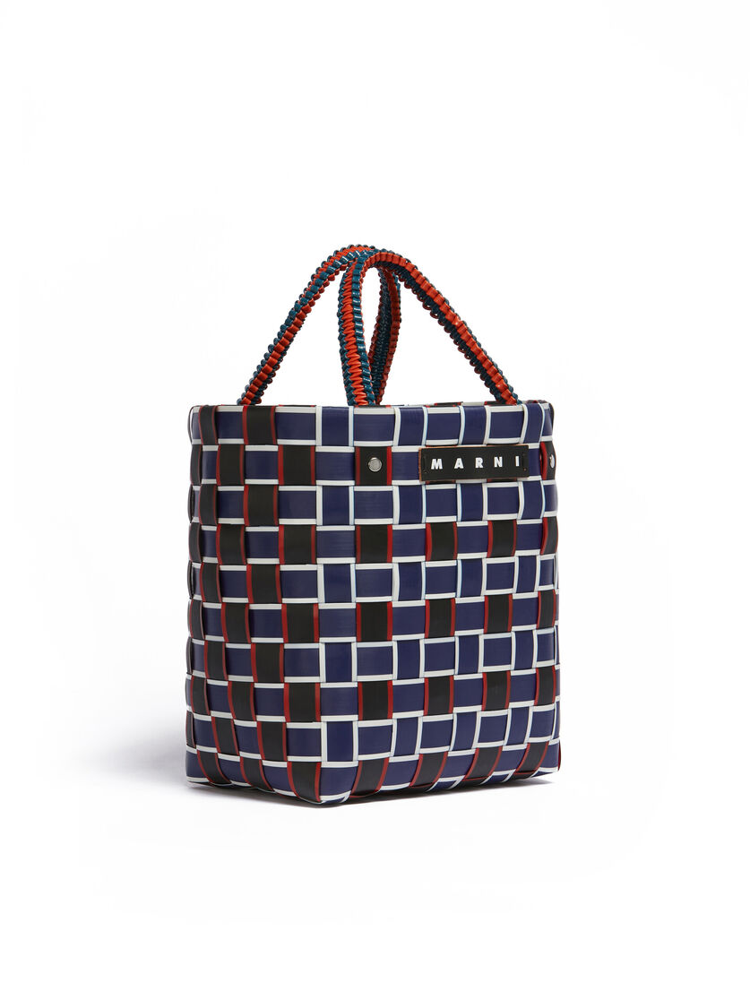 MARNI MARKET MINI BASKET bag in multicolor woven material