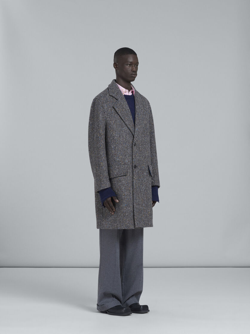 Grey chevron wool Marni | coat