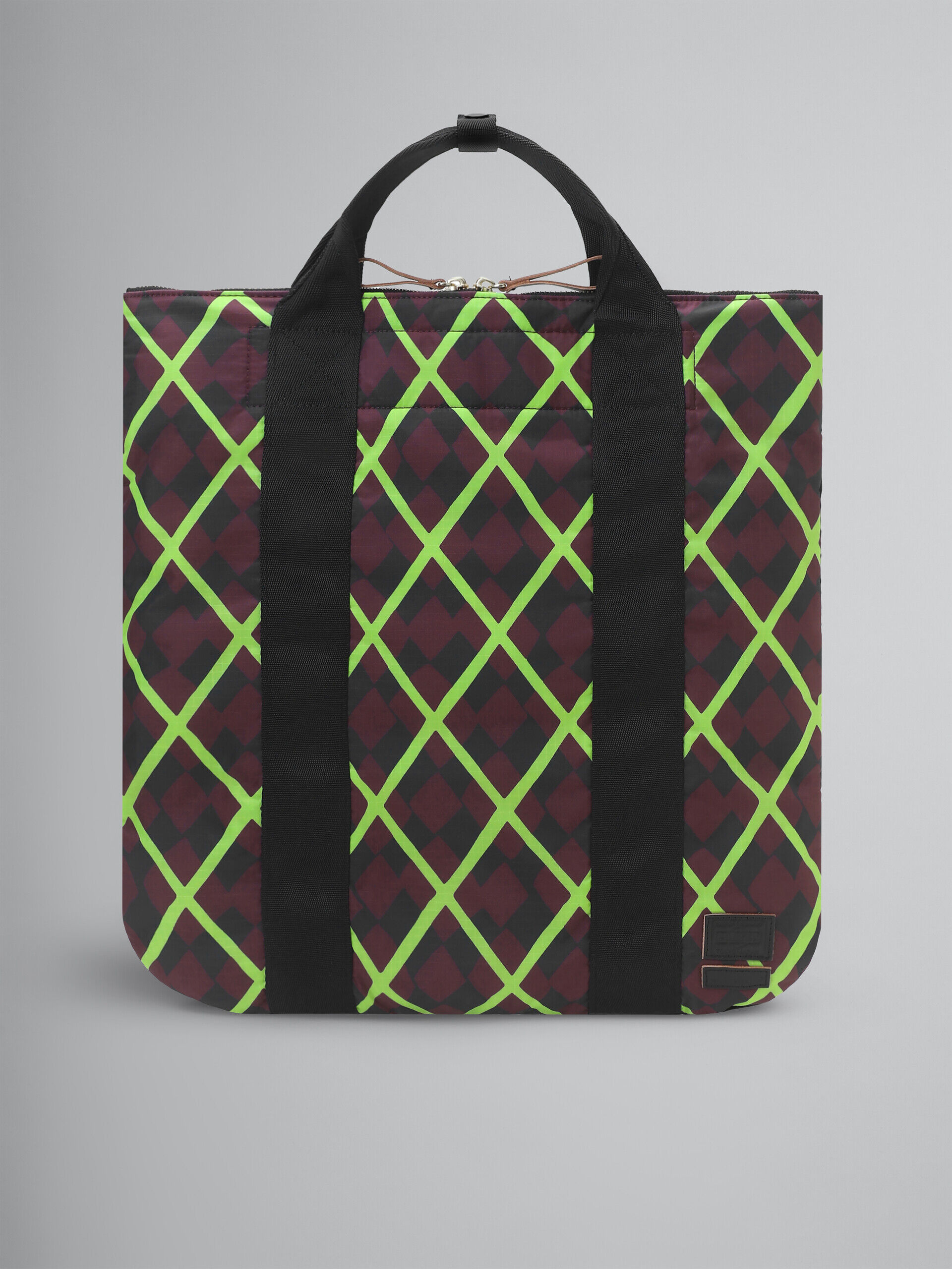 MARNI X PORTER - 2WAY TOTE BAG 15PR CHECK | Marni