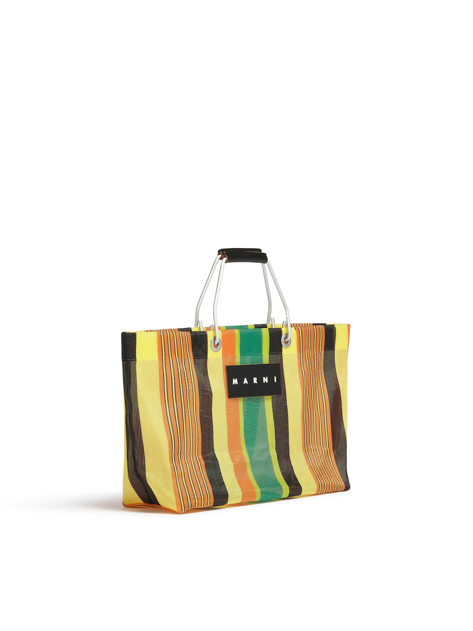 MARNI MARKET STRIPE MINI multicolor yellow bag | Marni