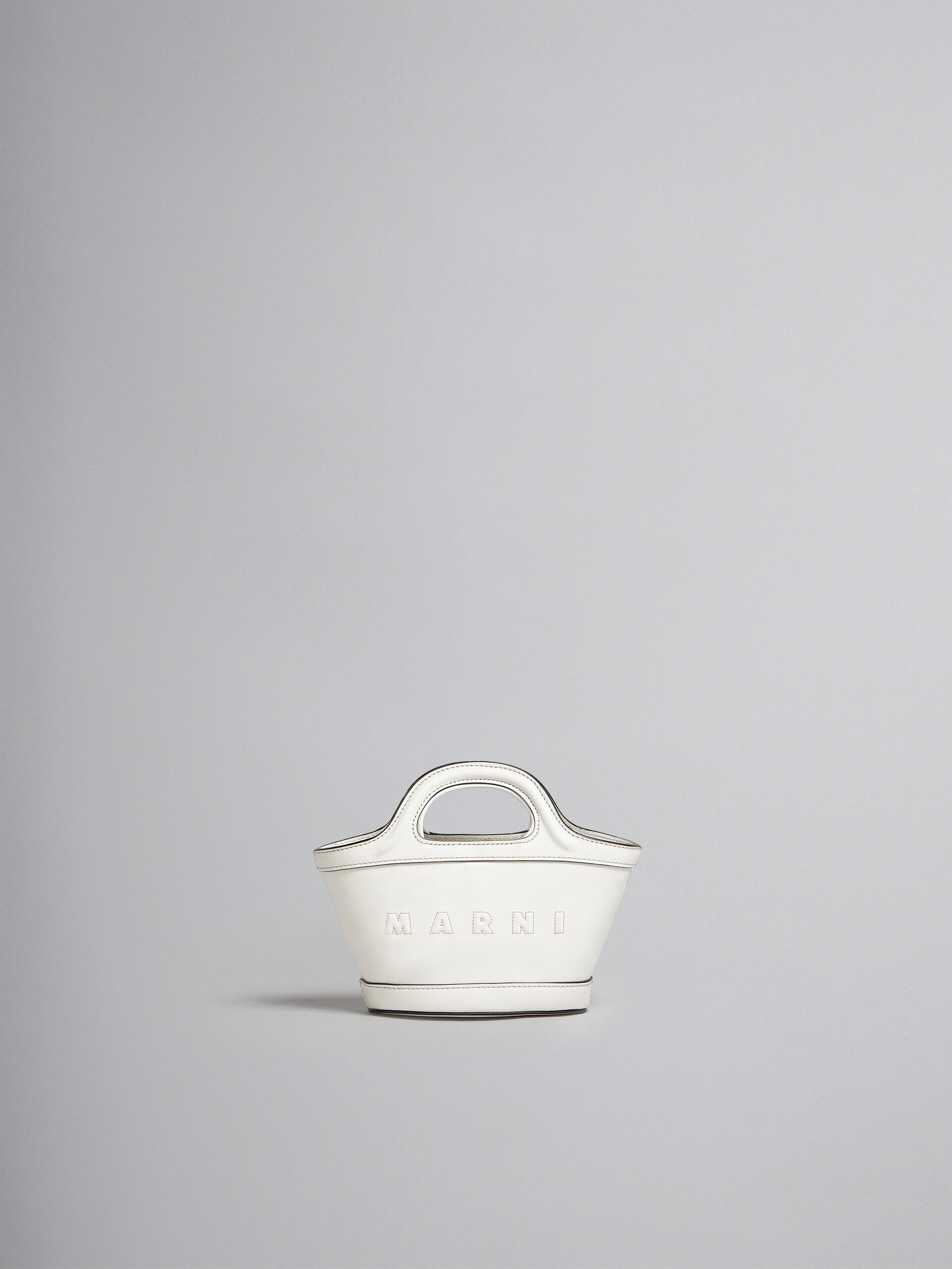 Tropicalia Micro Bag in white leather | Marni