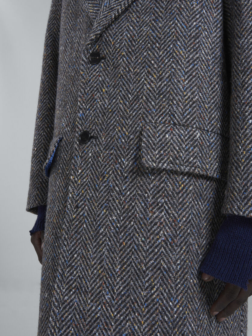 Grey chevron | Marni wool coat