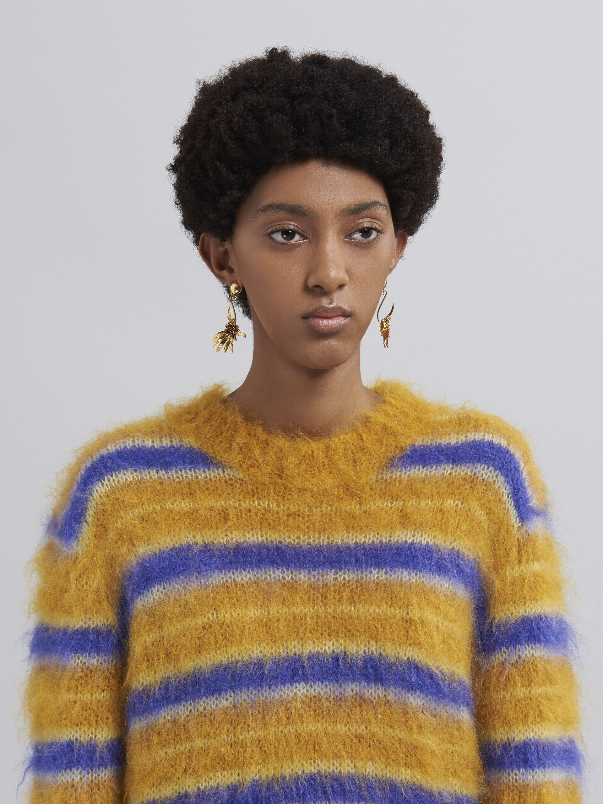 Stripes mohair and wool sweater | Marni