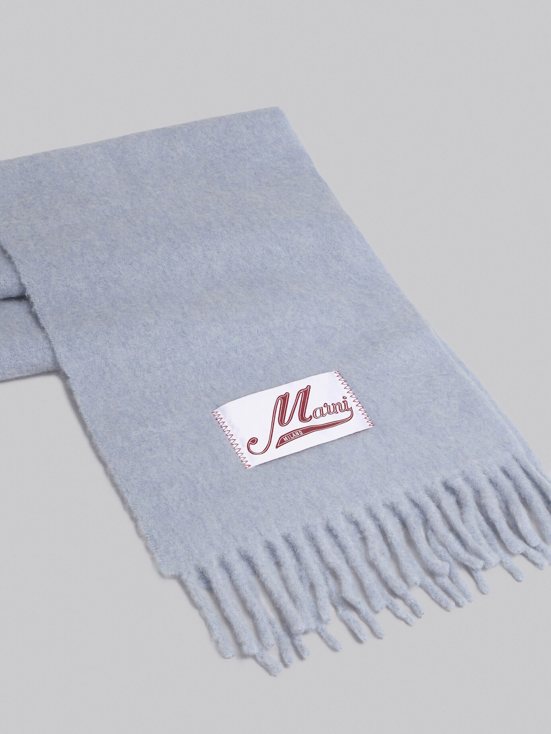 Marni fringe-detail scarf - Grey