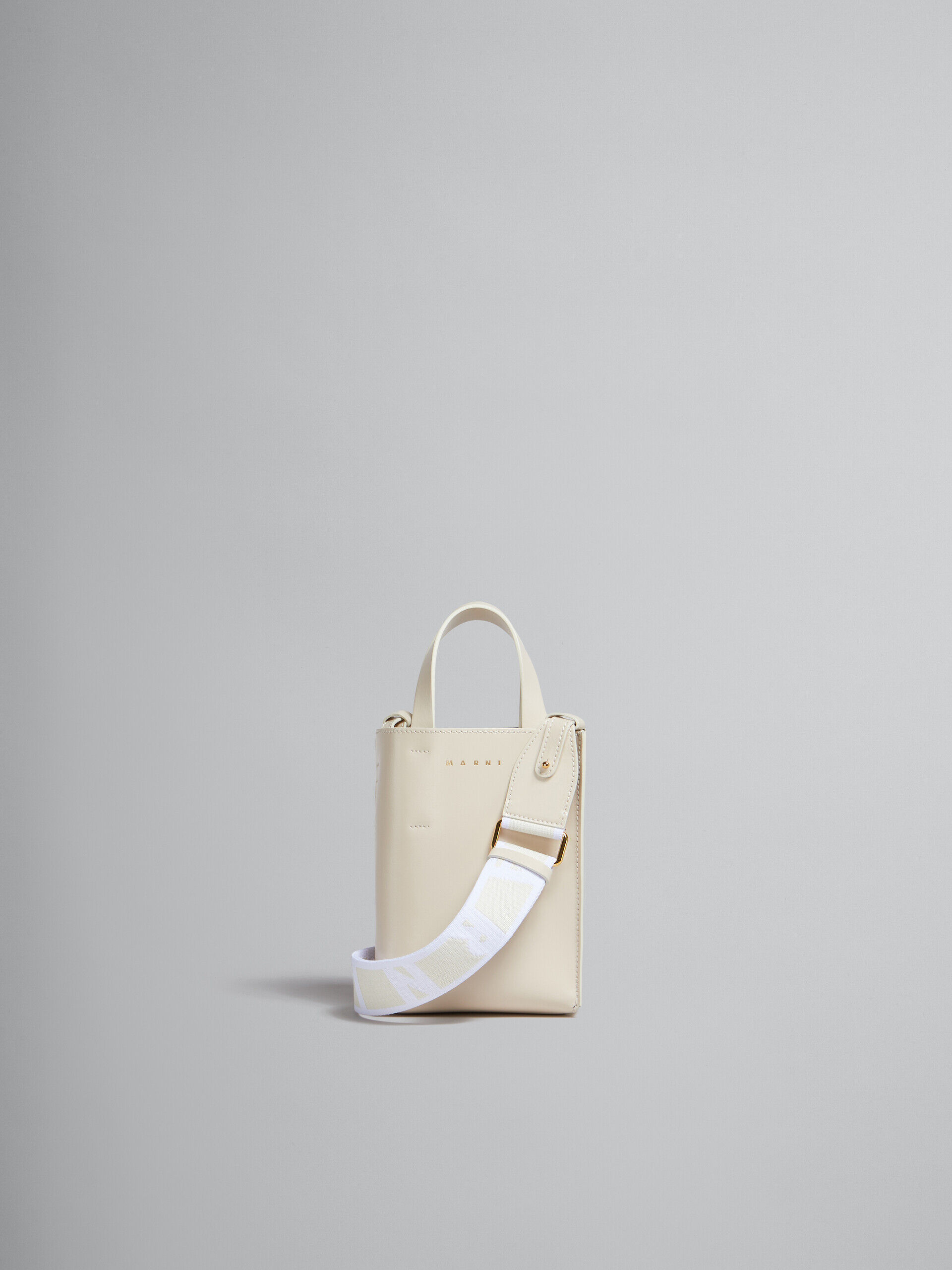 MUSEO nano bag in cream leather | Marni