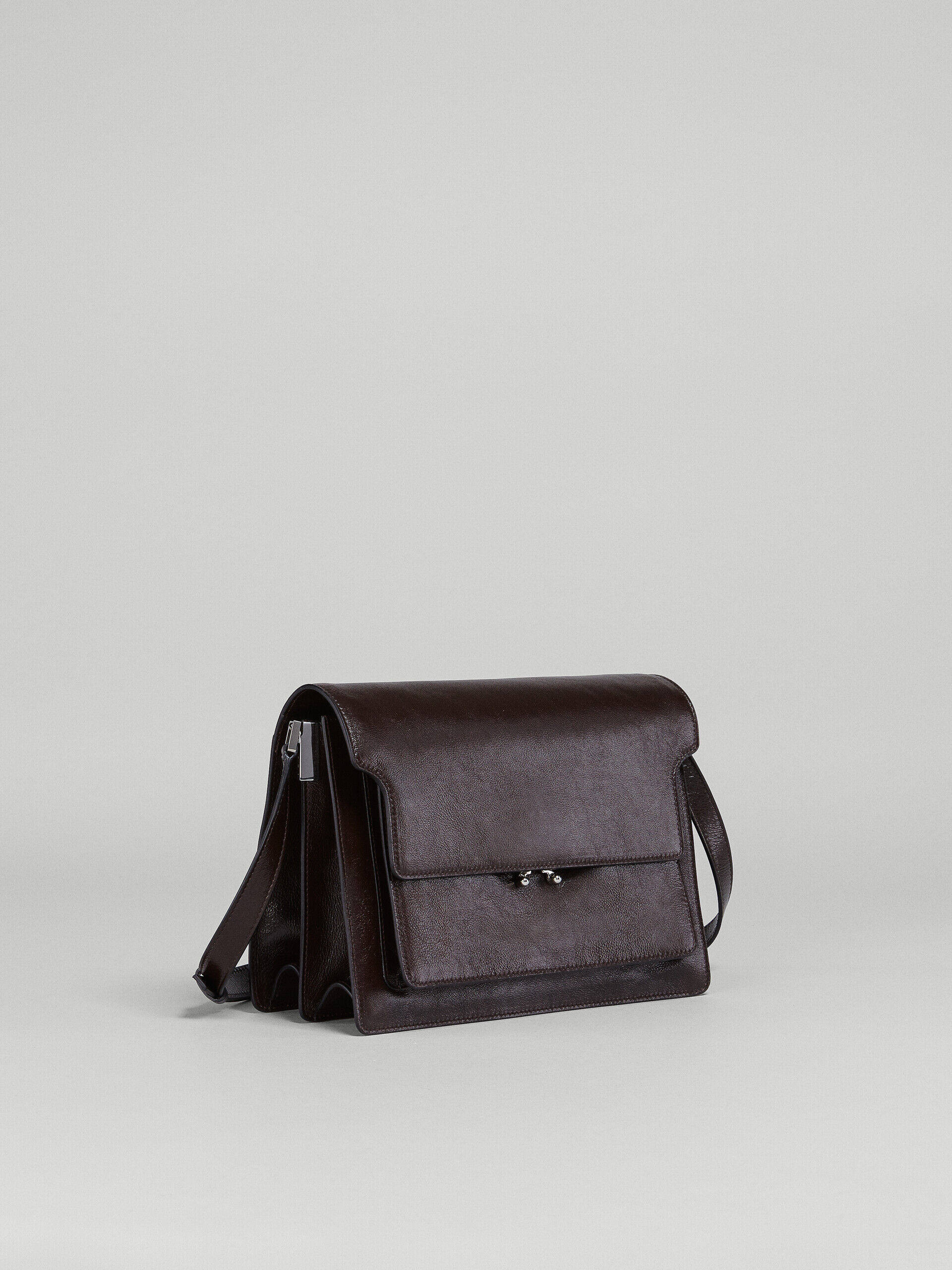 TRUNK SOFT large bag in brown leather | Marni