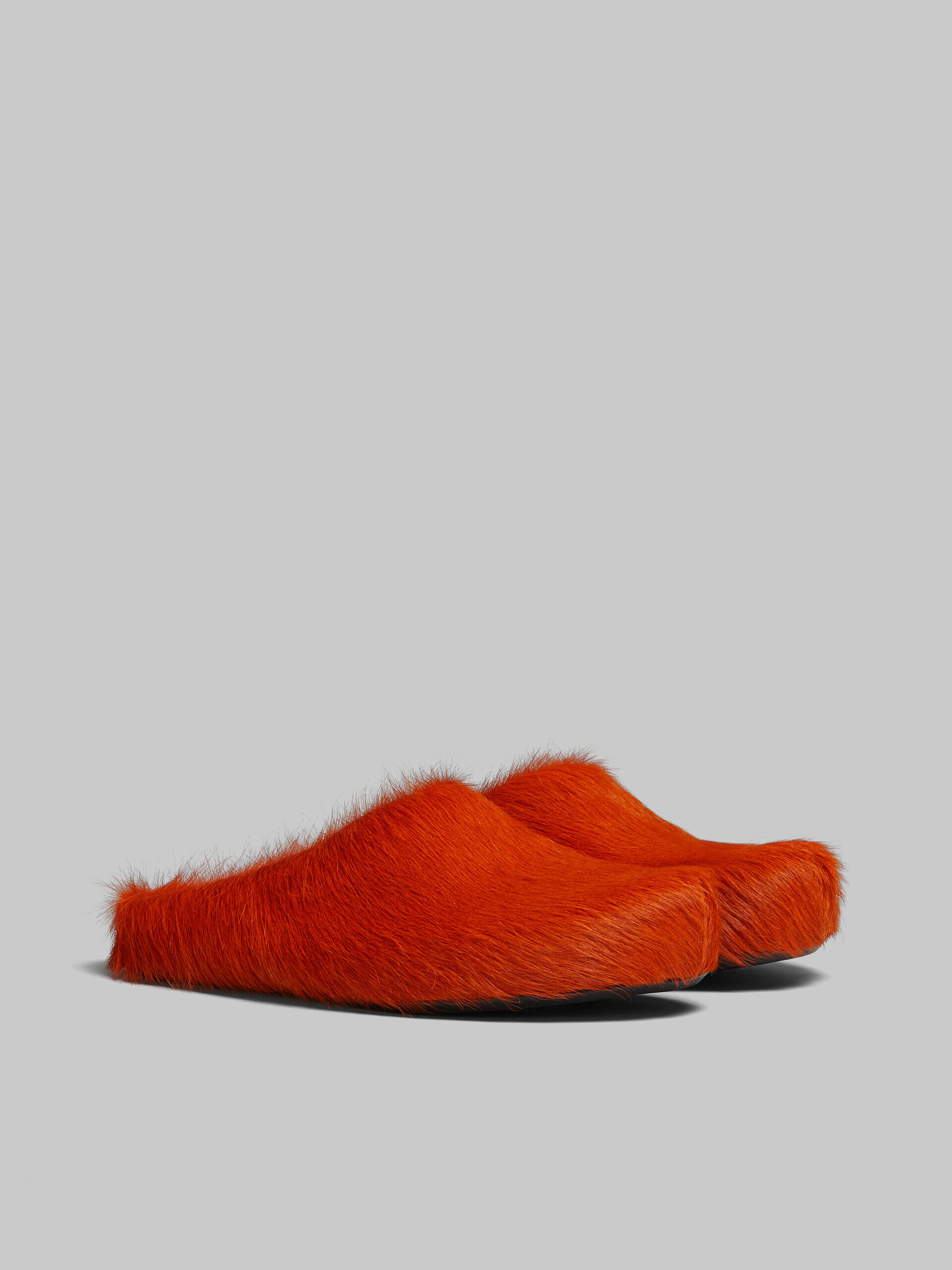 Orange long haircalfskin Fussbett sabot | Marni