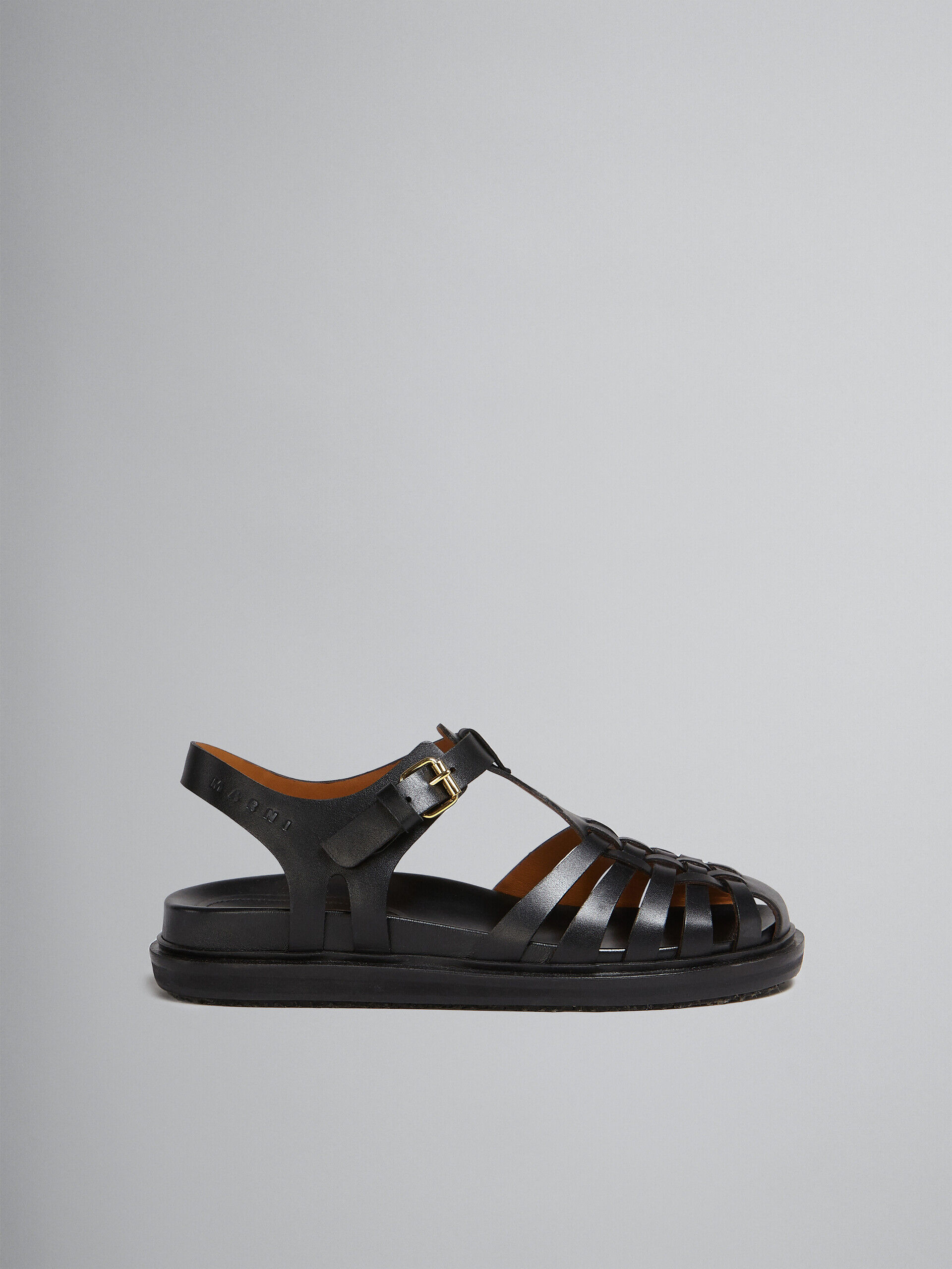 Marni Fussbett Crisscross Grip-strap Sandals in Orange for Men | Lyst