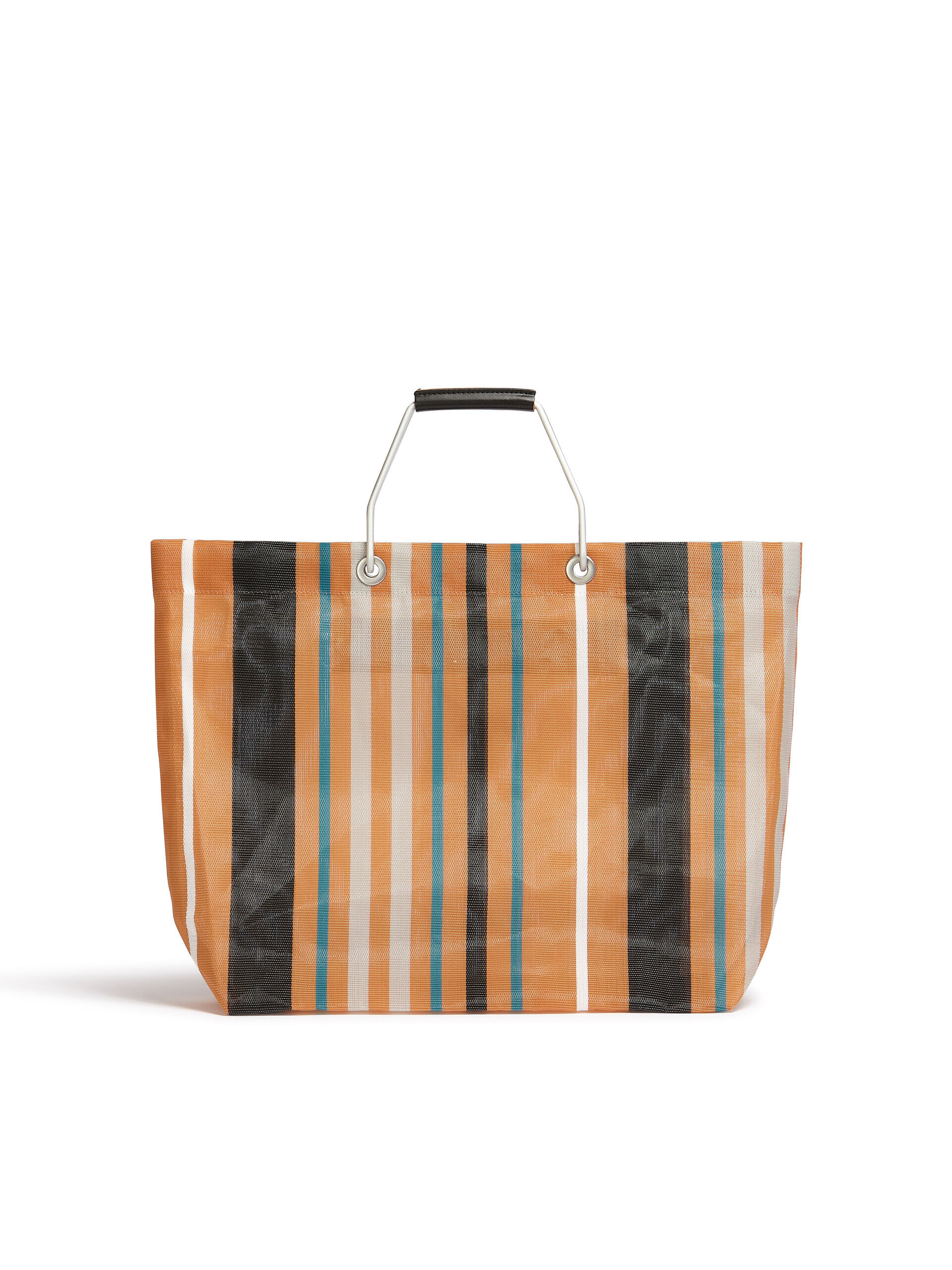 MARNI MARKET STRIPE multicolor orange bag | Marni