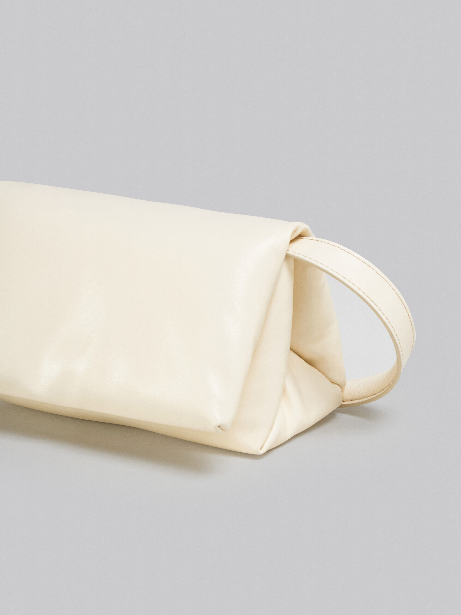 Small white leather Prisma bag | Marni