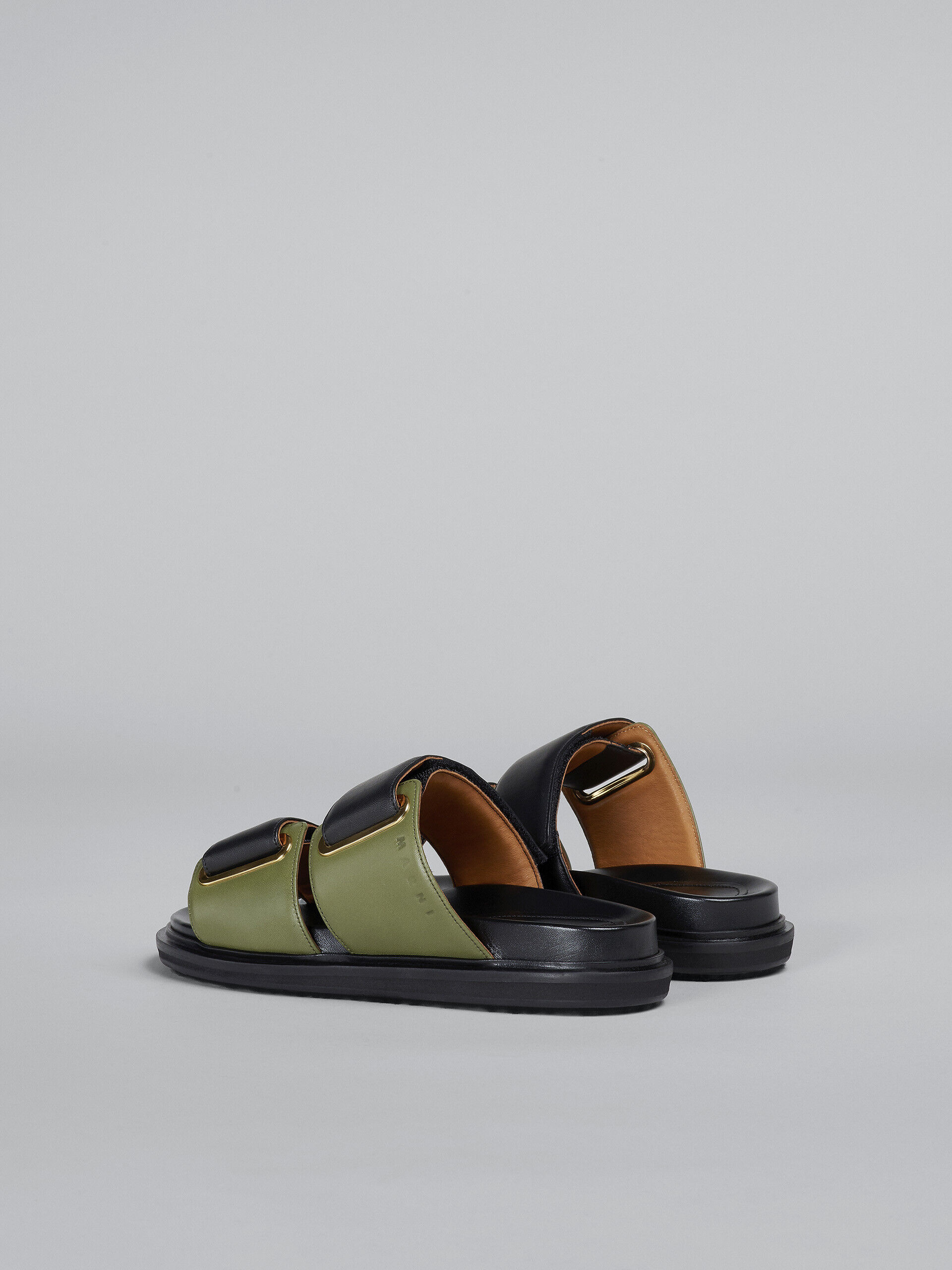 Black and green leather fussbett | Marni