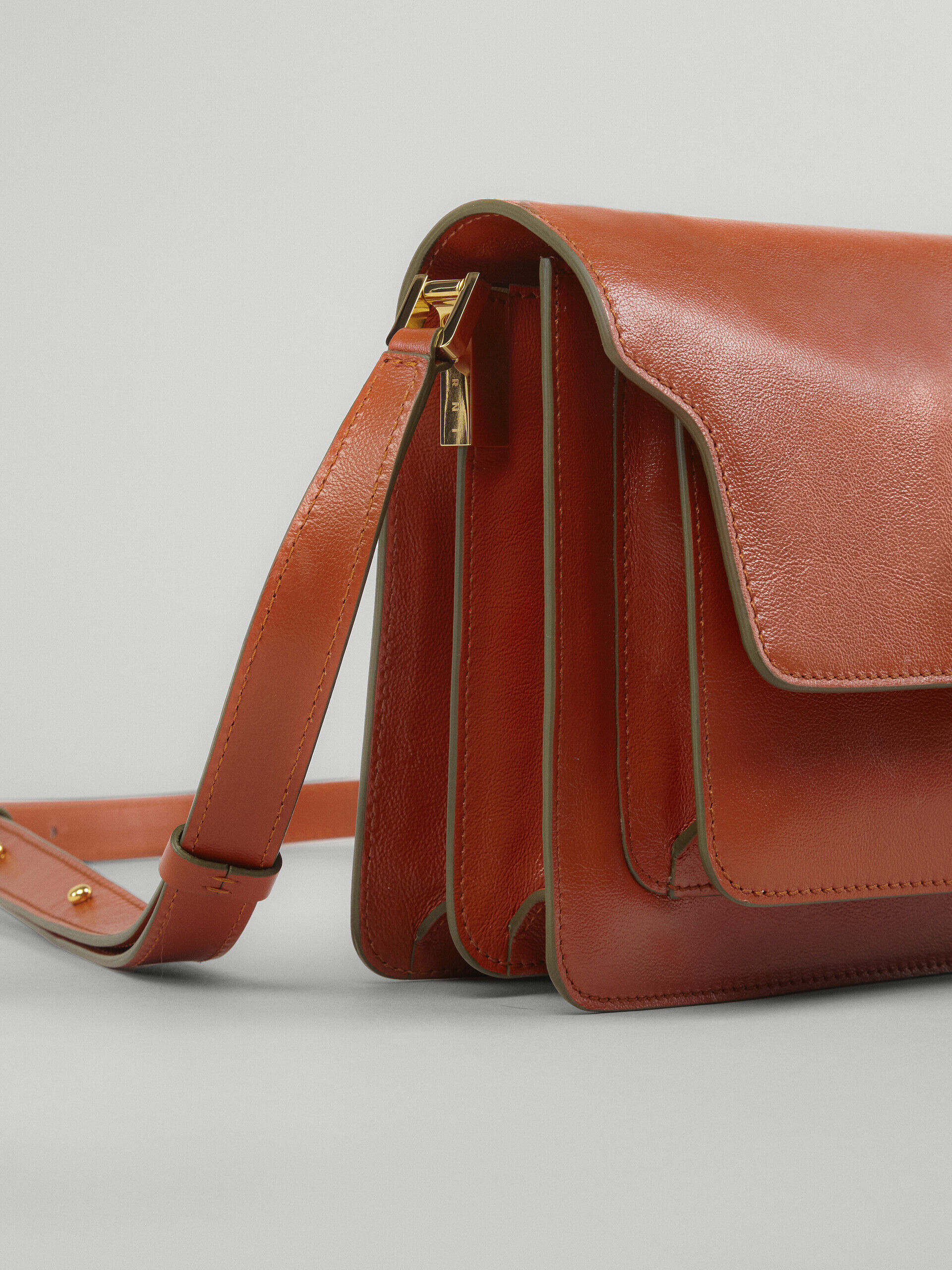 Medium Trunk Soft Leather Shoulder Bag
