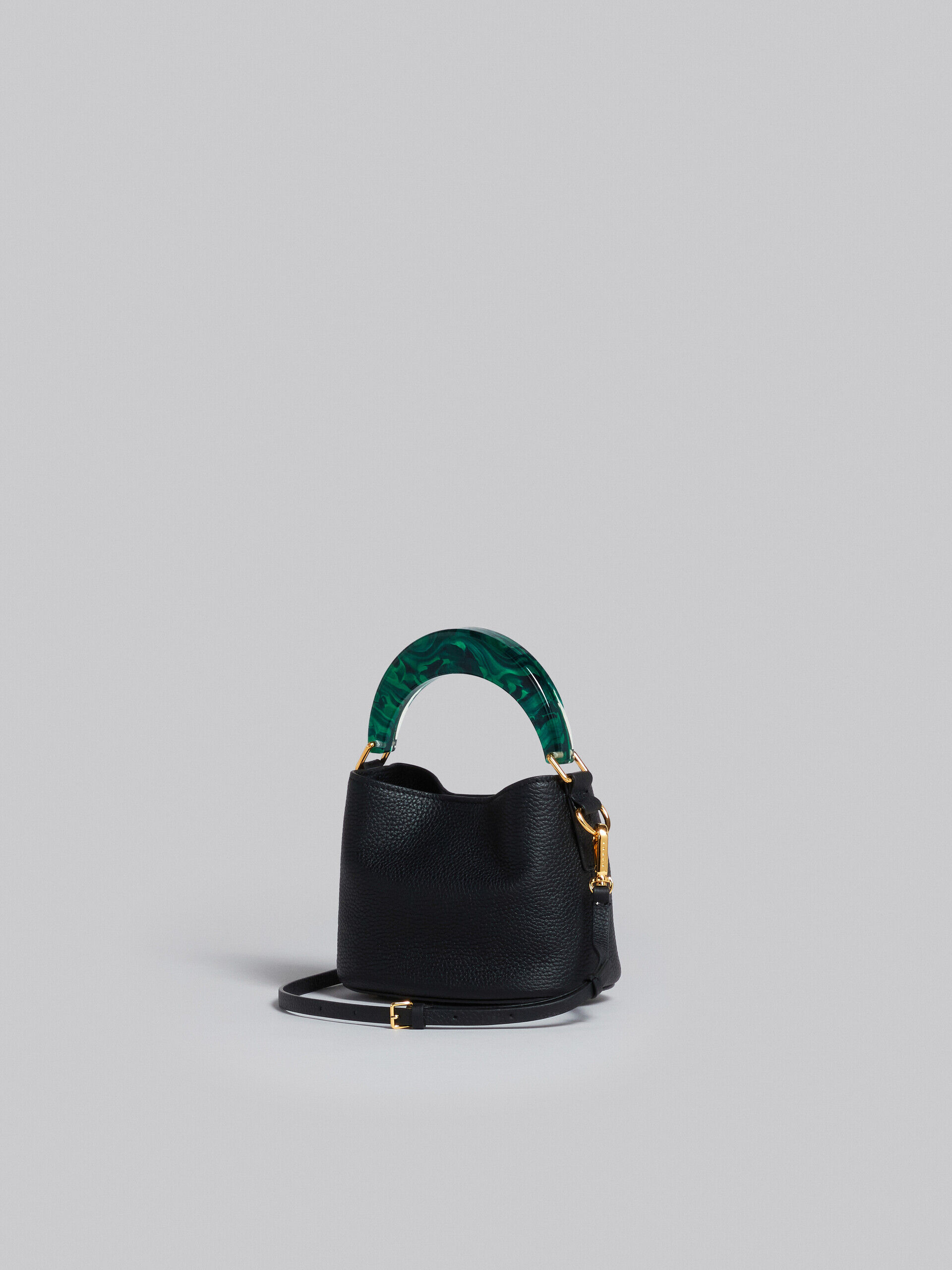 Secchiello Mini leather bucket bag