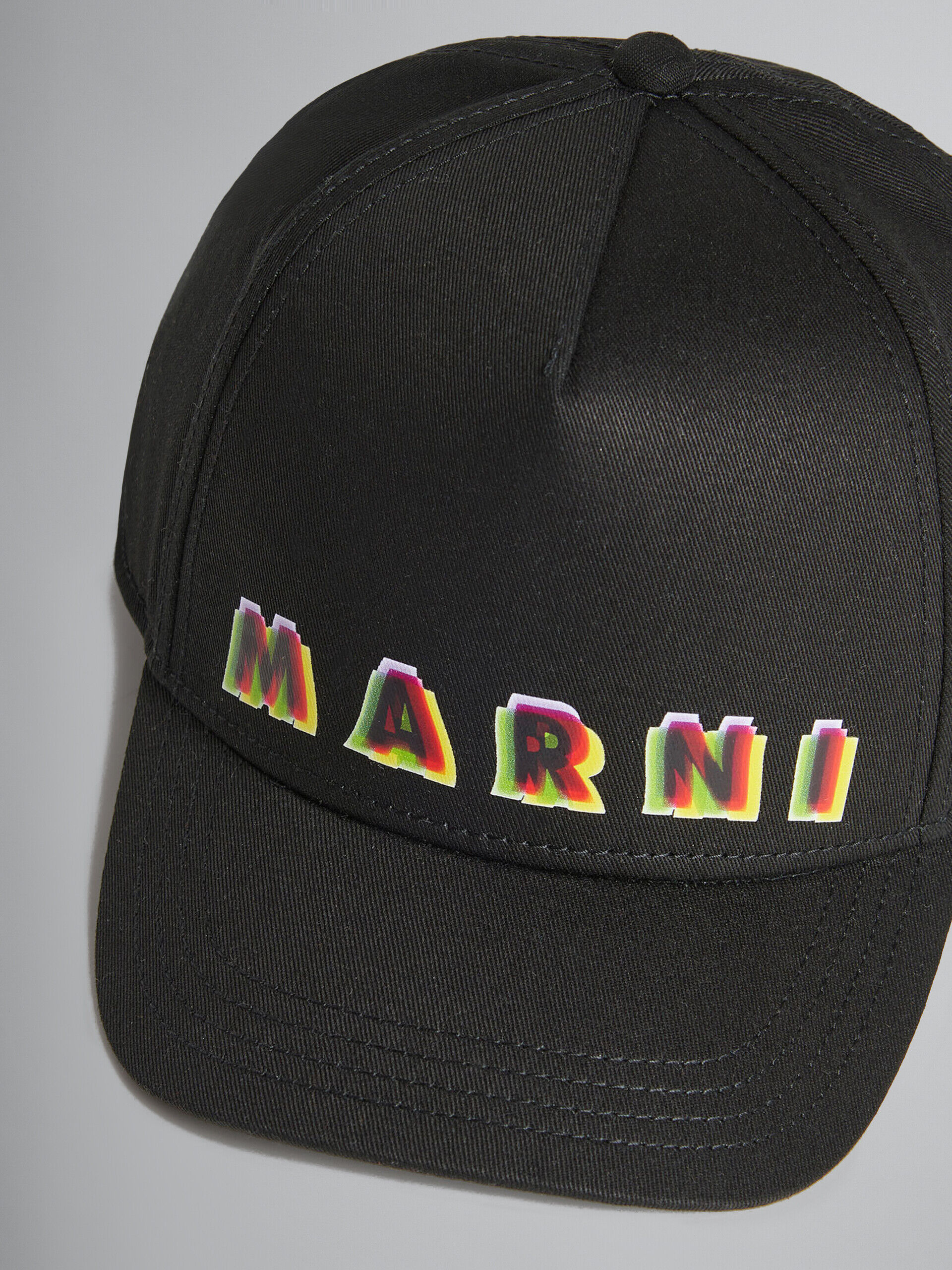 ブラック オレンジ Rainbowロゴ ベースボールキャップ | Marni