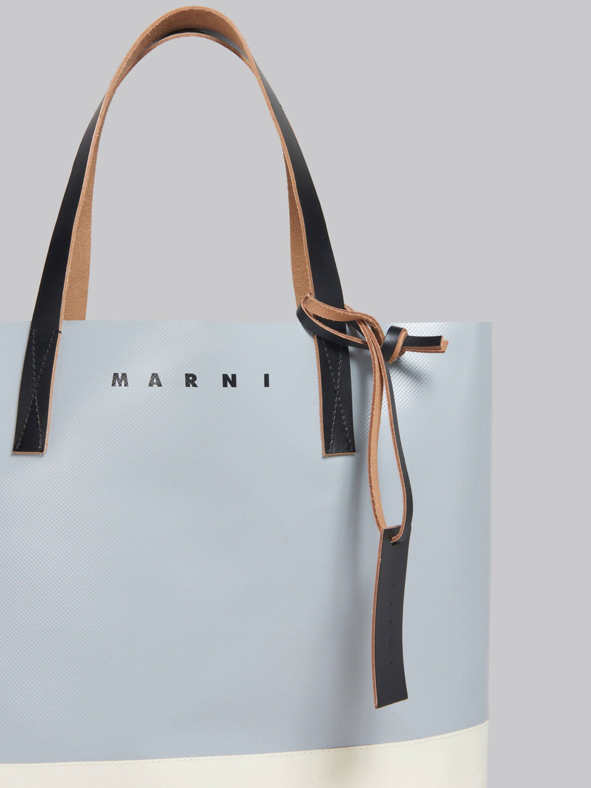 Silver and beige Tribeca shopping bag | Marni