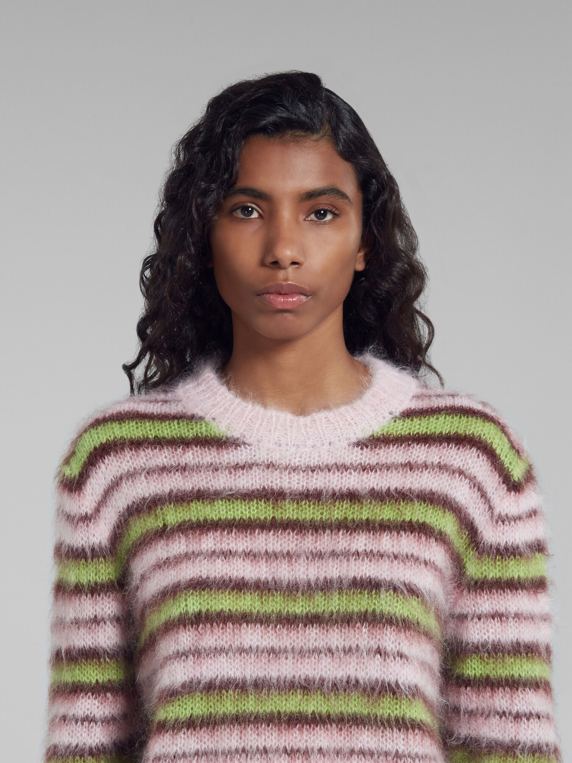 Stripes mohair and wool sweater | Marni